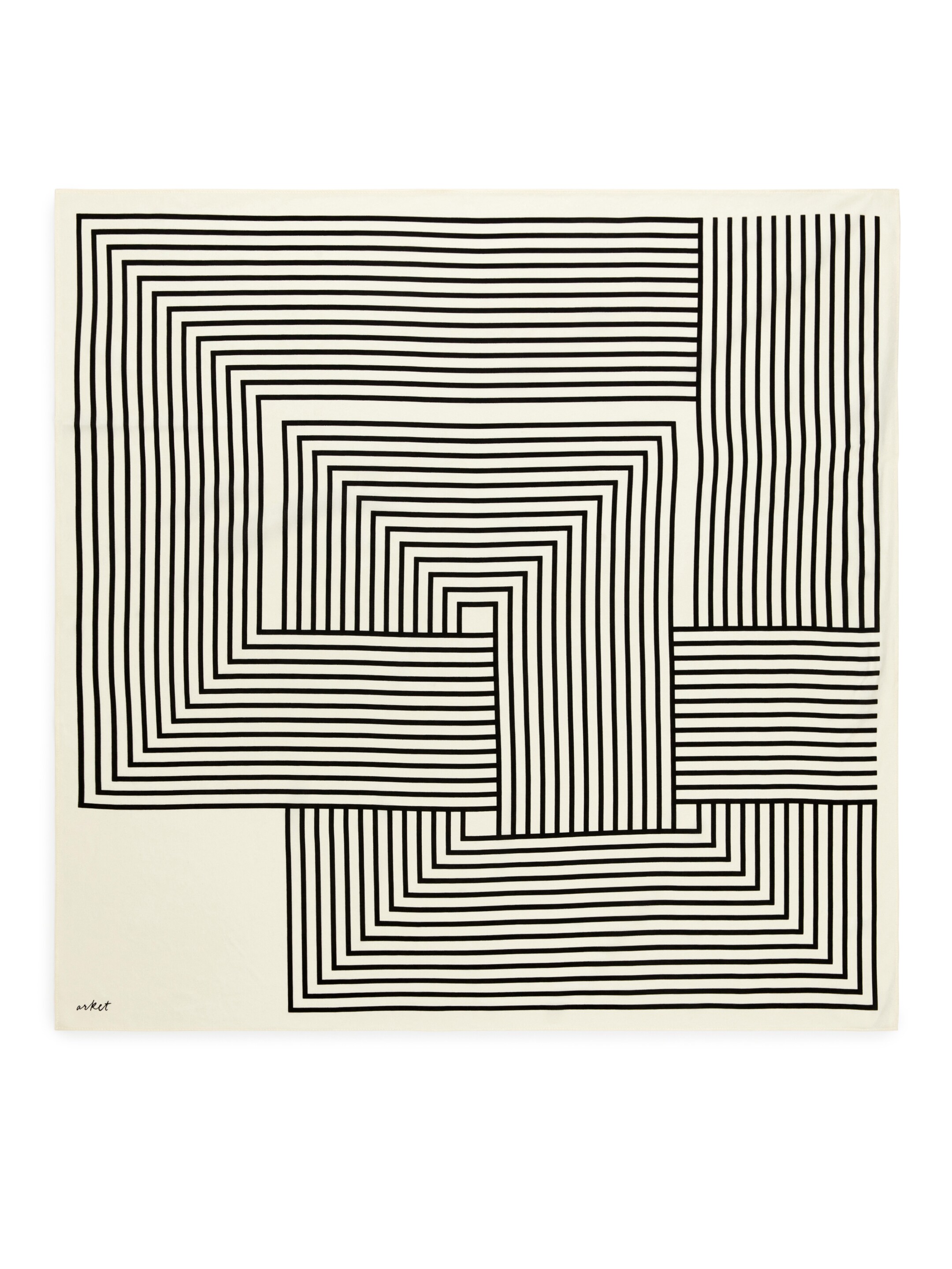 Größeres Bild anzeigen: Bedrucktes Seidentuch - Weiß/Schwarz - Ladies | H&M AT 1