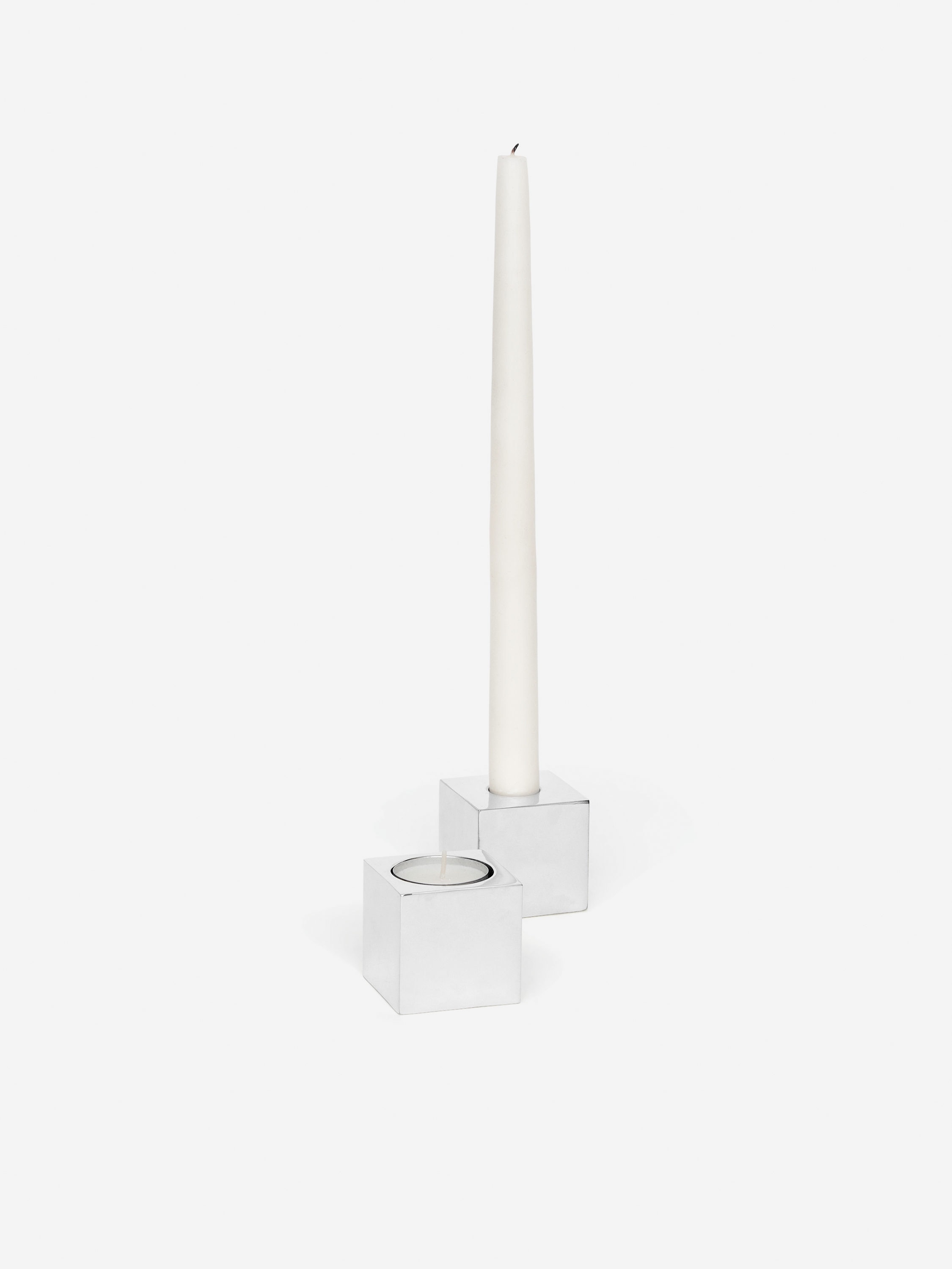 Two-Way Candle Holder - Silver - Homeware - StillMedia/DescriptiveDetail - 3