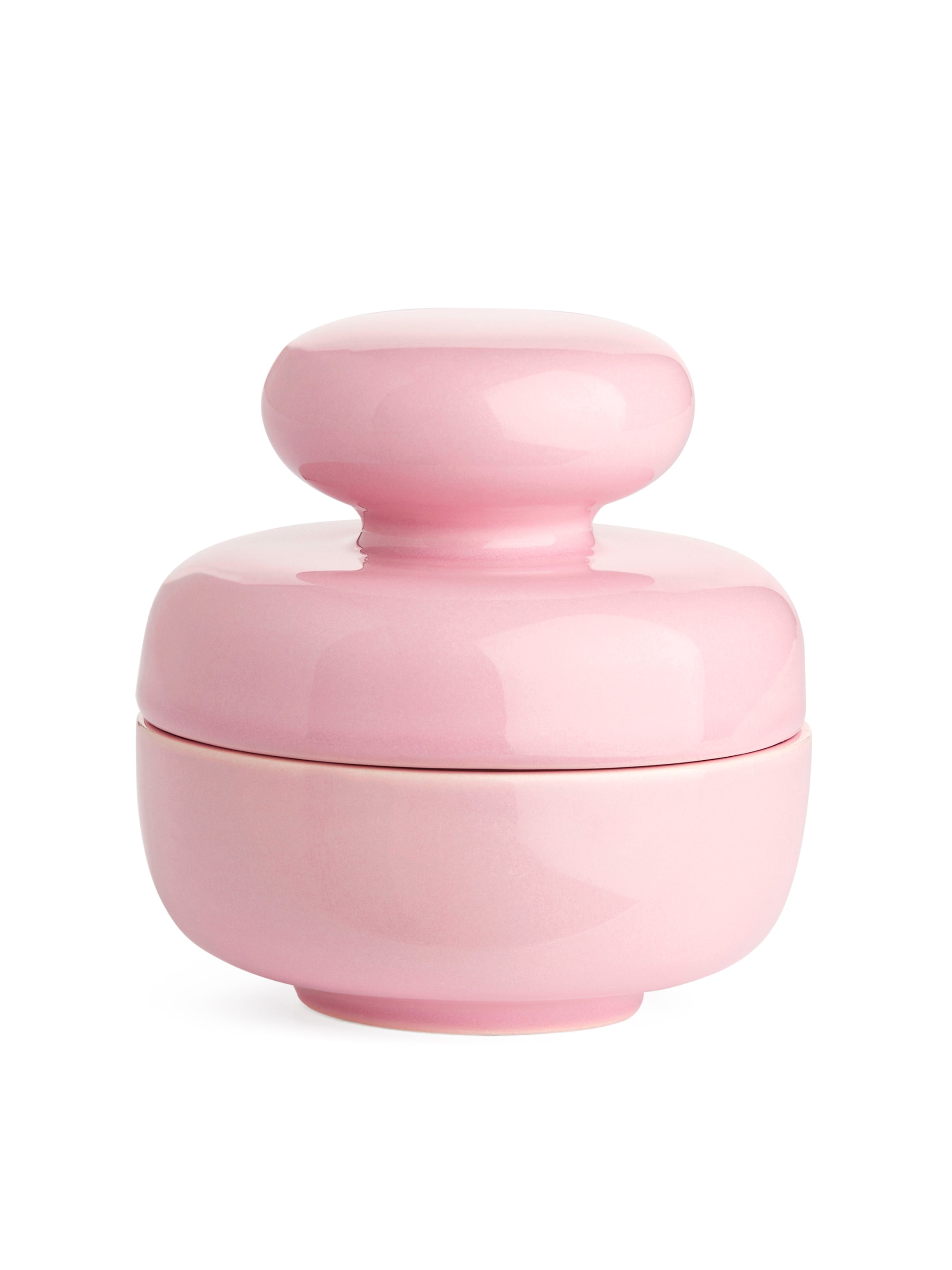 Größeres Bild ansehen: Behälter aus Steingut, 10 cm - Hellrosa - Home All | H&M DE 1