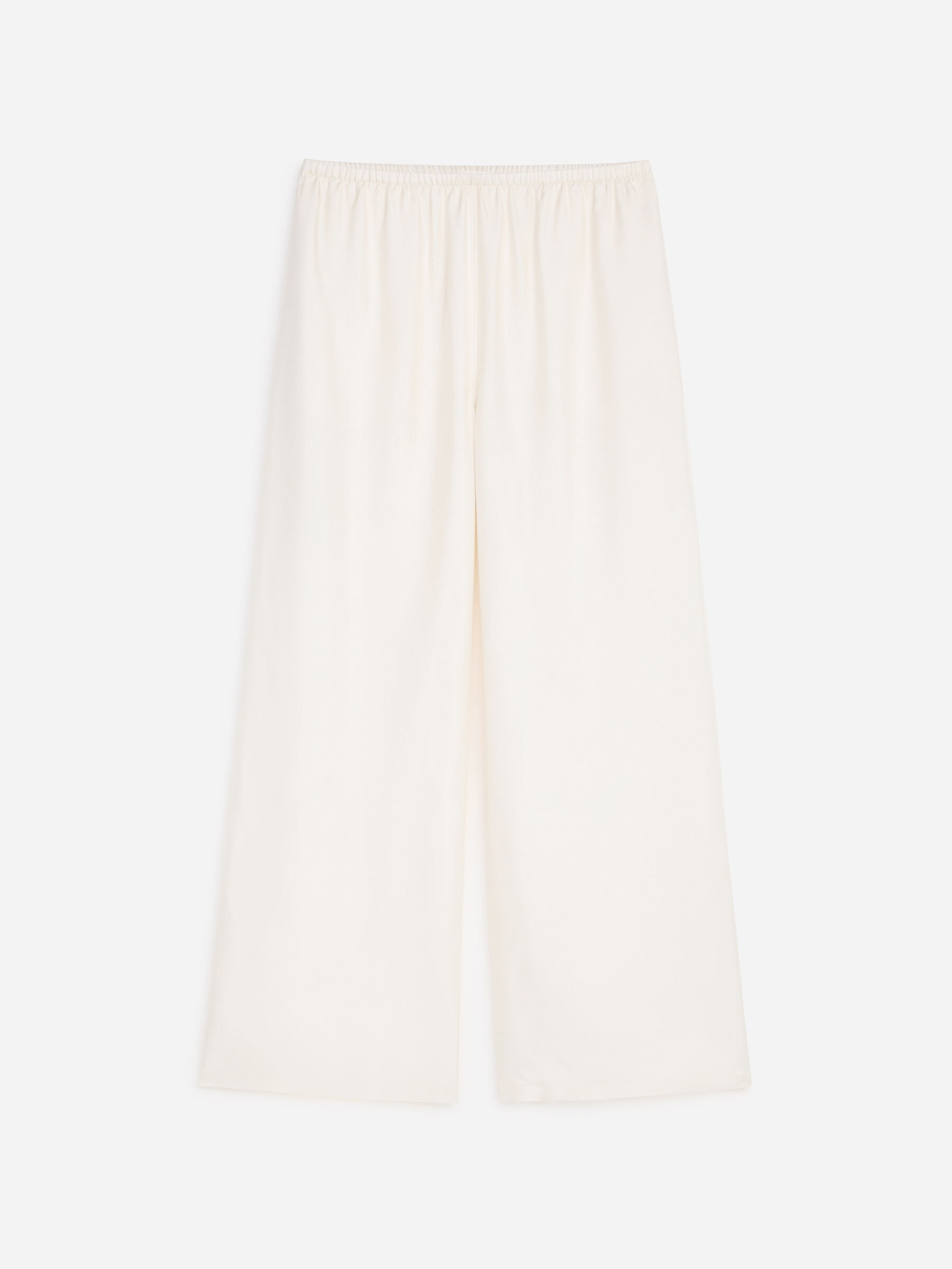 Hose aus Seidentwill - Cremeweiß - Loose Fit - Women - StillMedia/DescriptiveStillLife - 1