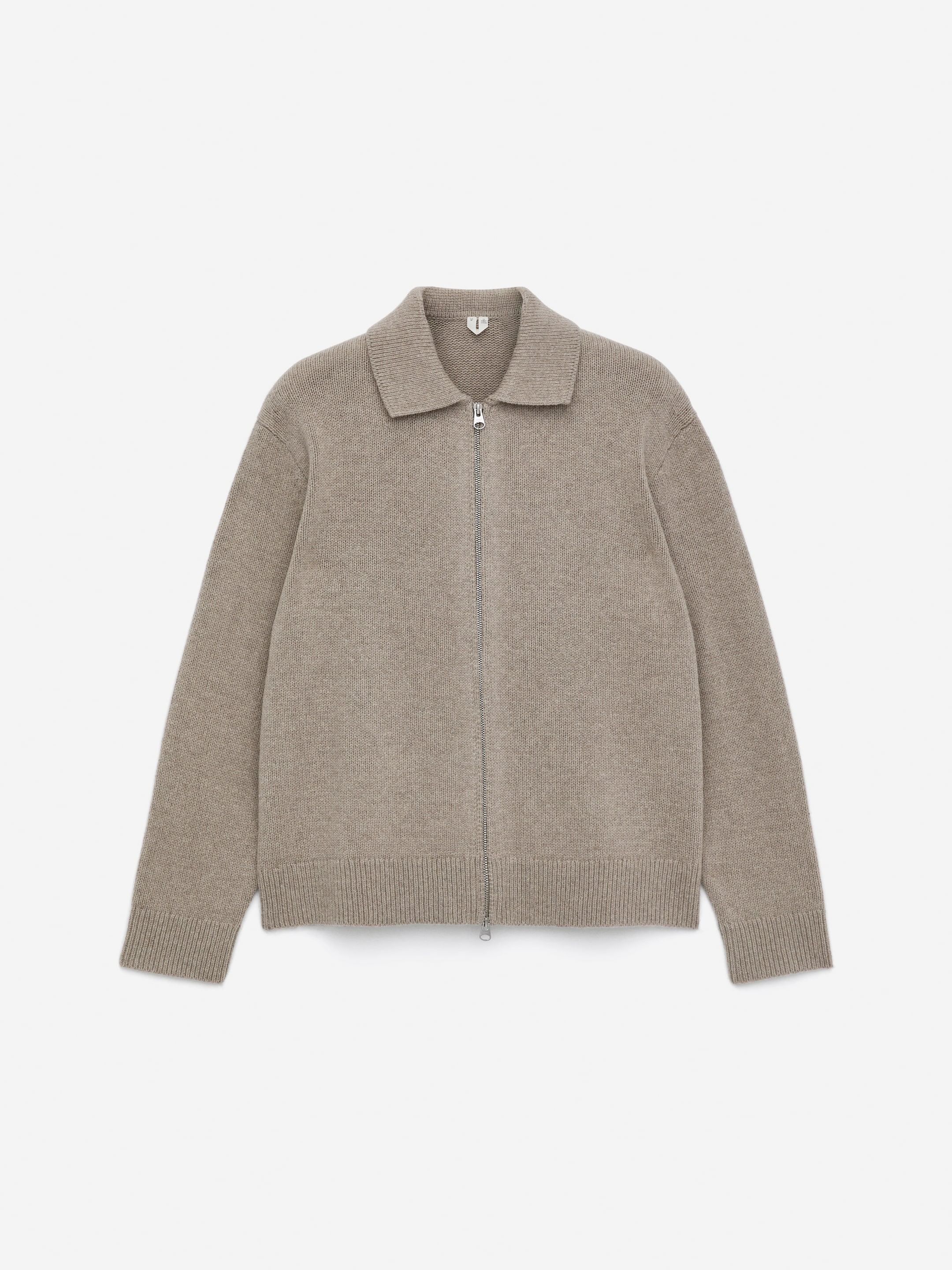 Strickjacke aus Wolle mit Reißverschluss - Beige - Regular Fit - men - StillMedia/DescriptiveStillLife - 1
