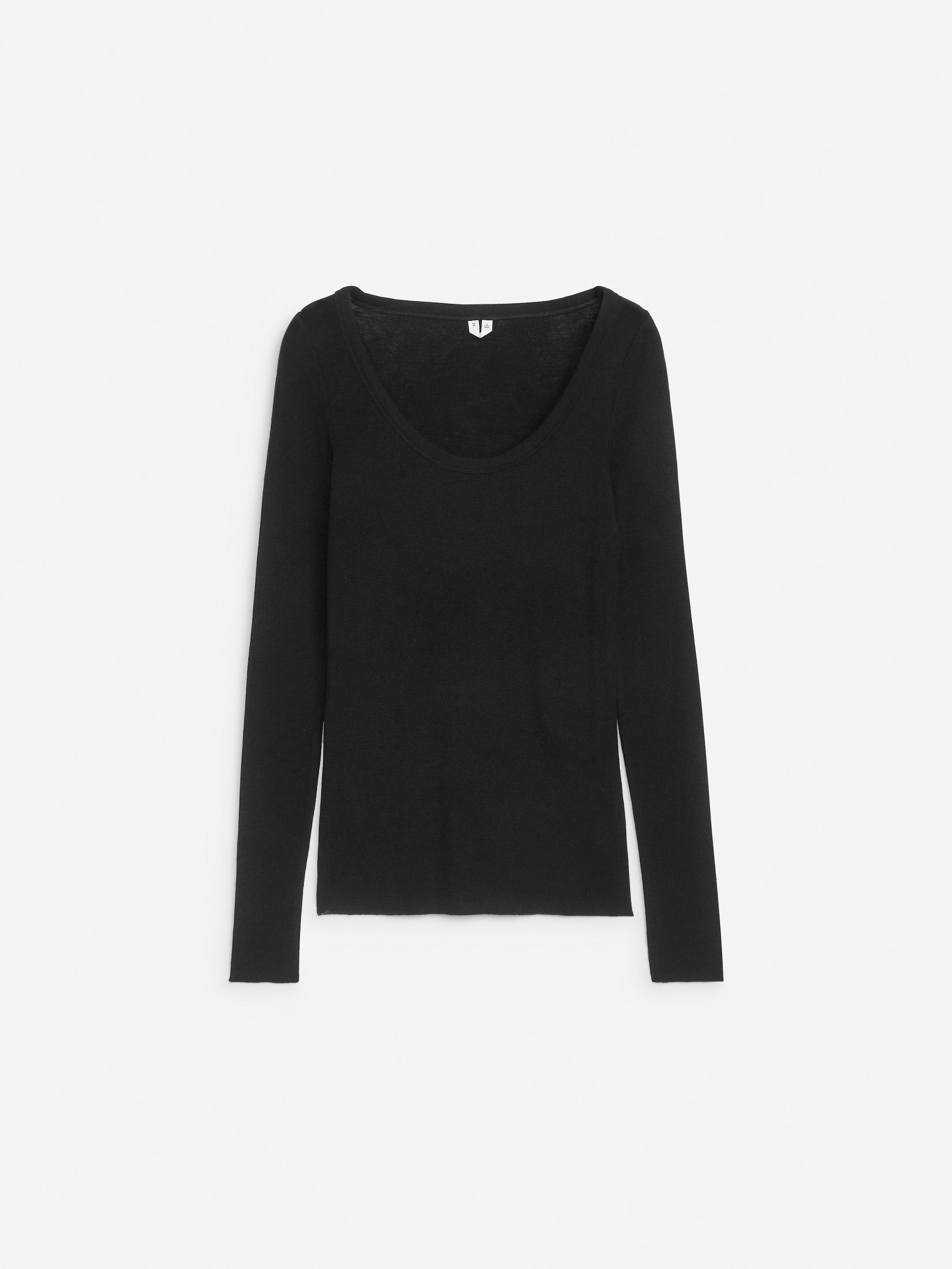 Wool Rib Top - Black - Slim fit - Women - StillMedia/DescriptiveStillLife - 1