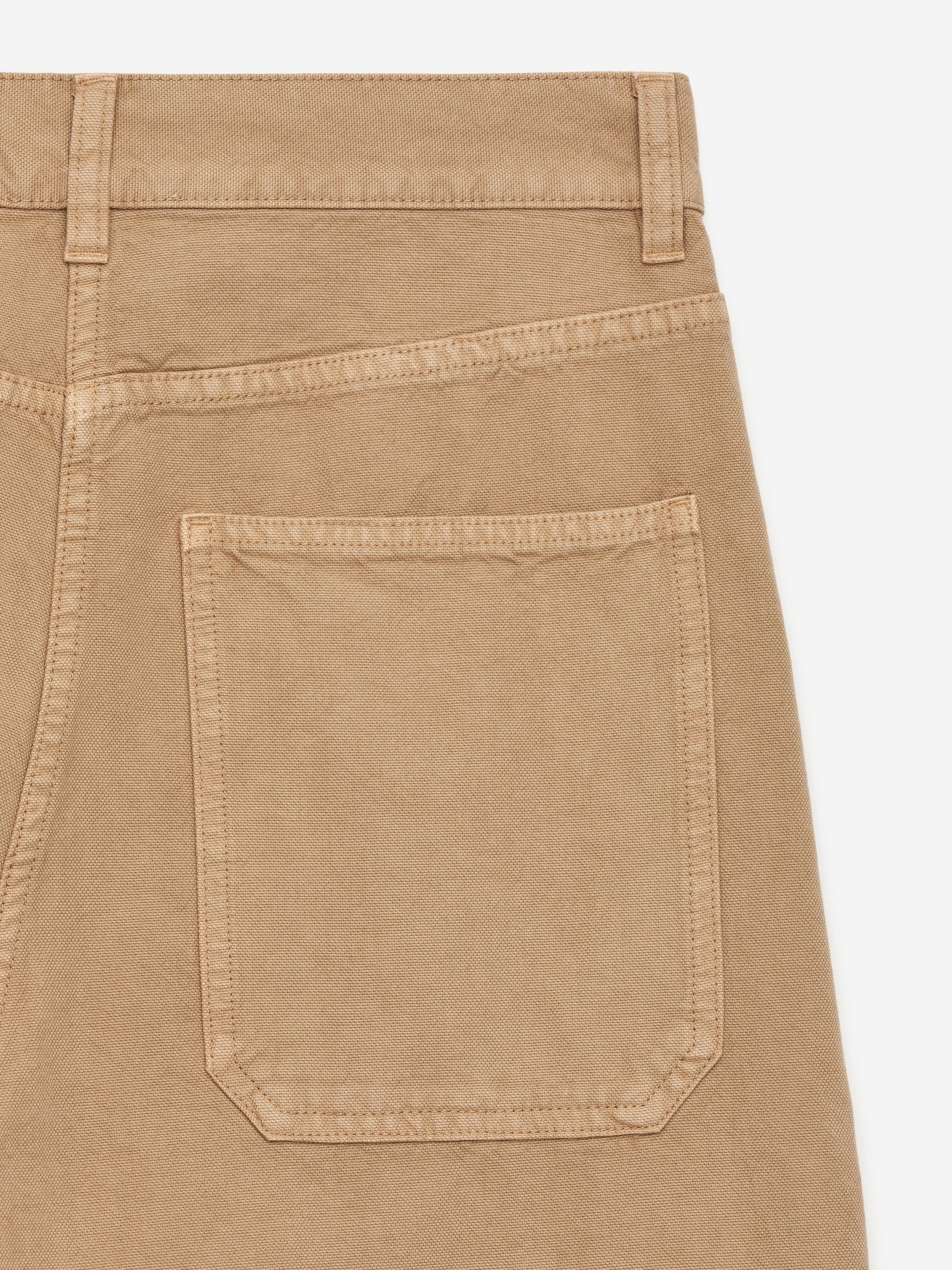 Barrel-Leg Cotton Trousers - Beige - Relaxed fit - Women - StillMedia/DescriptiveDetail - 1