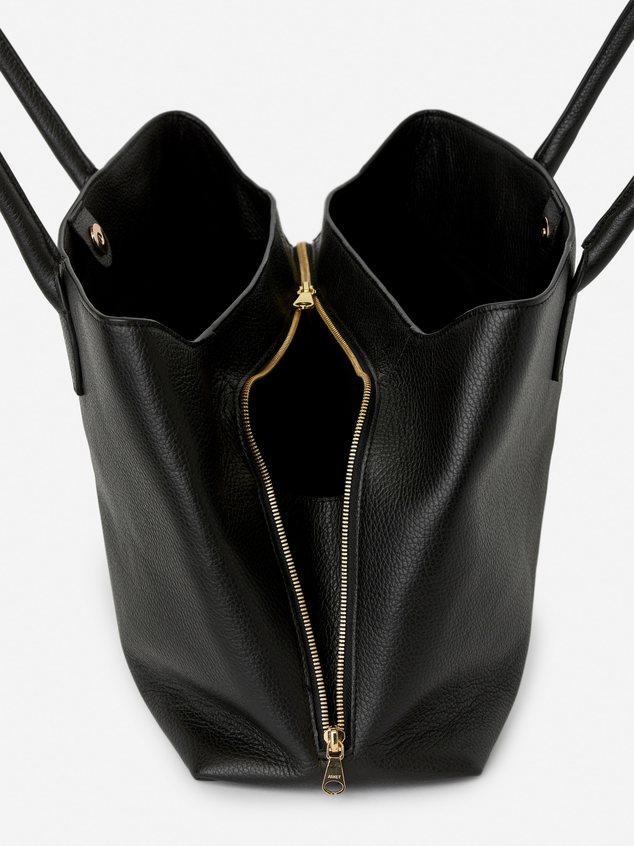 Läderväska med handtag - Svart - Women - StillMedia/DescriptiveDetail - 3