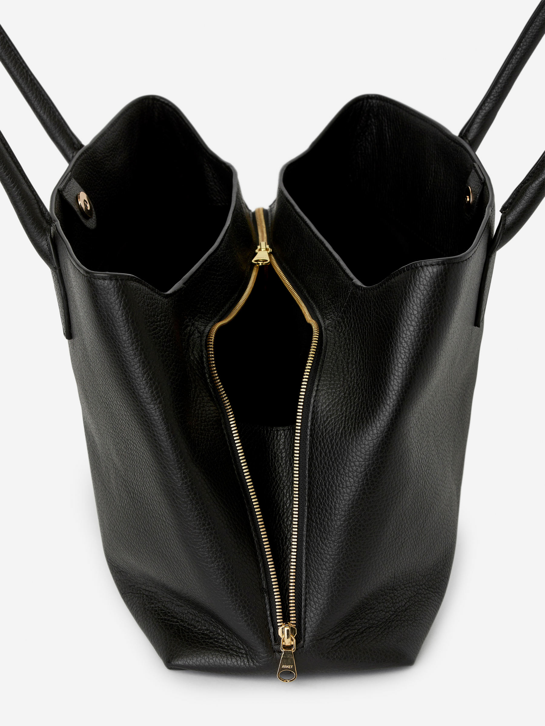Henkeltasche aus Leder - Schwarz - Damen - StillMedia/DescriptiveDetail - 3
