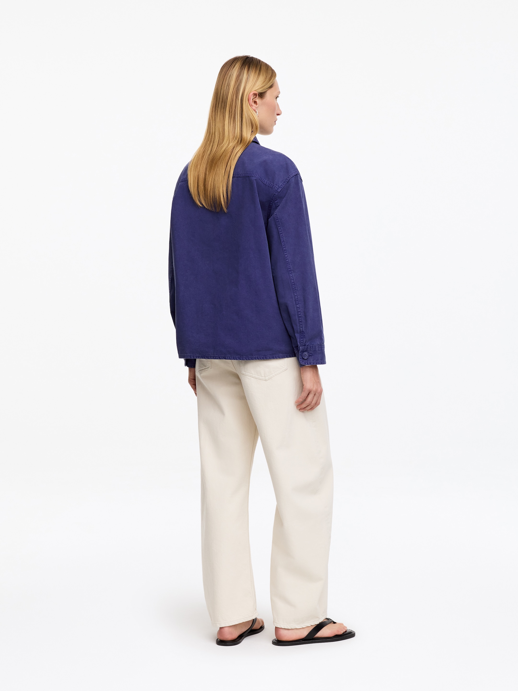 Koszula wierzchnia zapinana na pętelki - Niebieski - Fason normalny - women - StillMedia/Lookbook - 7