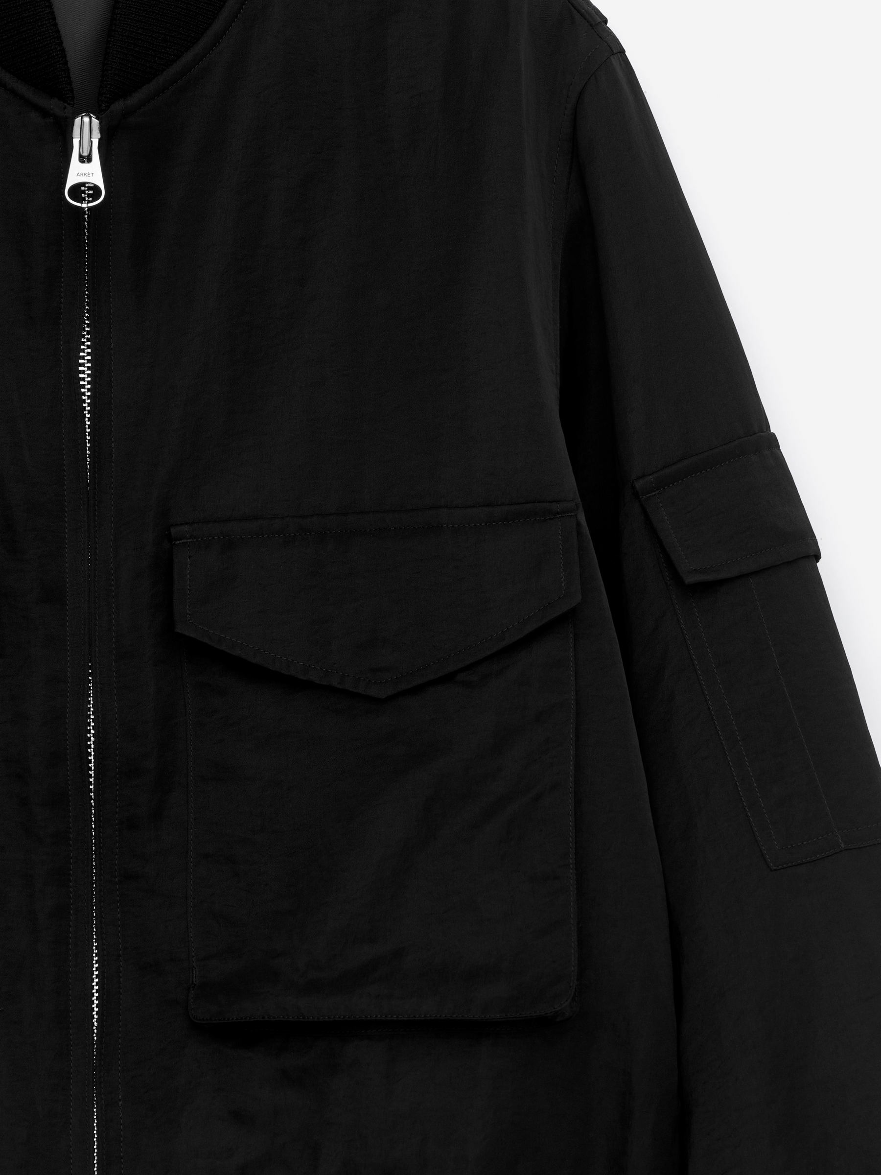 Light-Padded Nylon Jacket - Black - Loose fit - Men - StillMedia/DescriptiveDetail - 2
