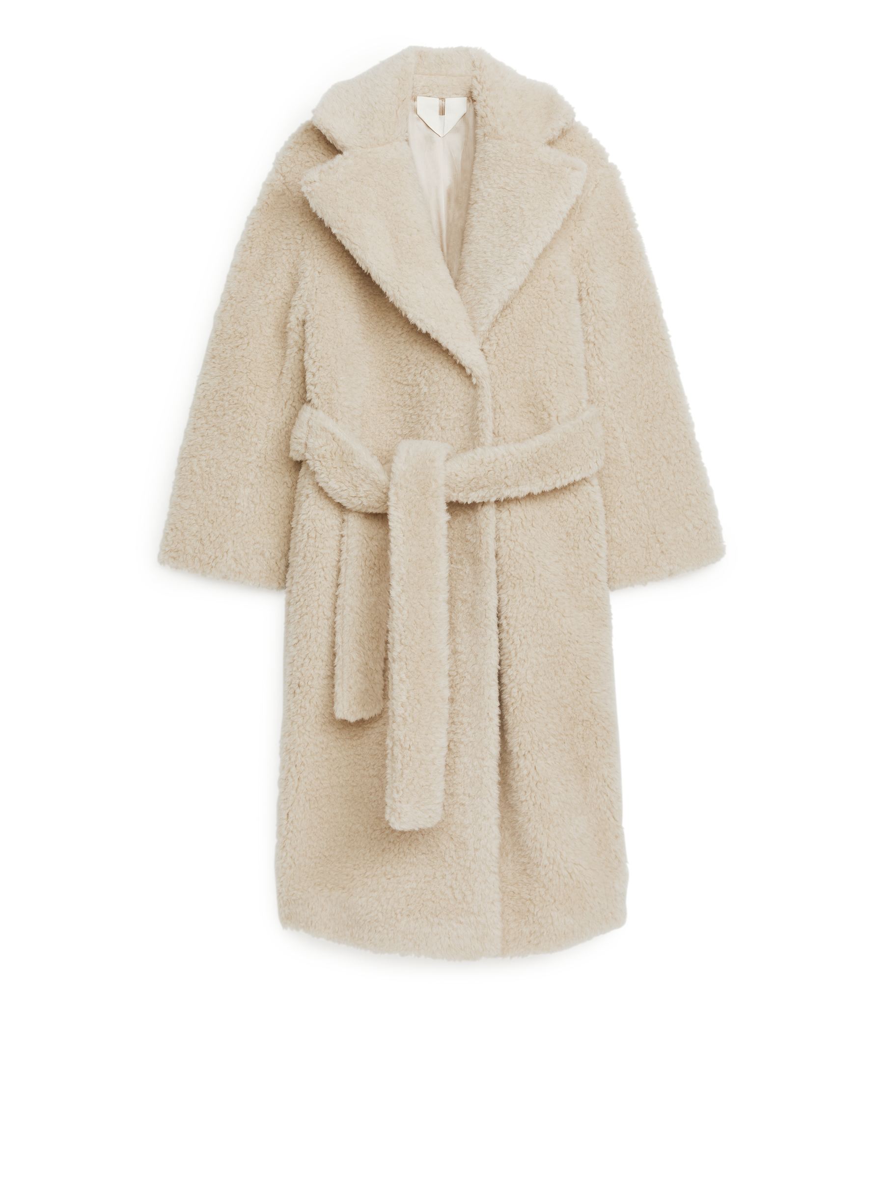 Belted Faux Fur Coat - Beige - Women - StillMedia/DescriptiveStillLife - 1