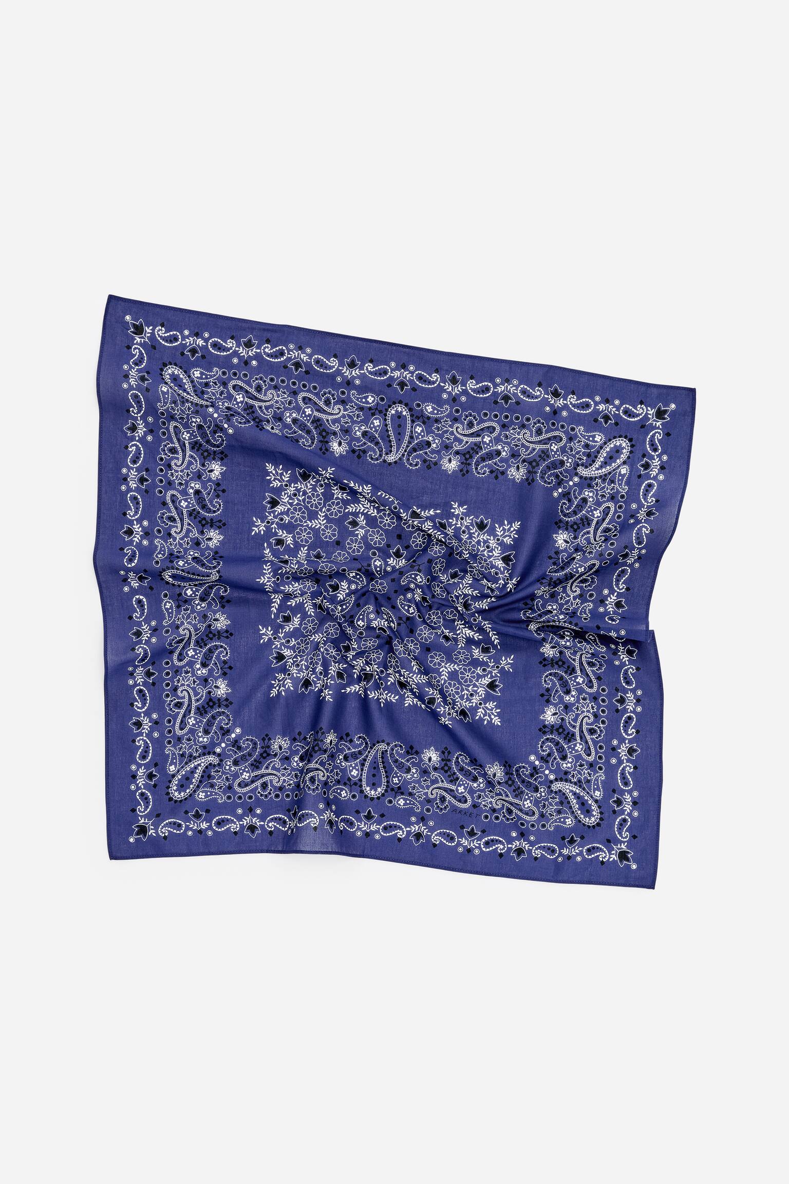 Scarf i bomull - Blå - 6