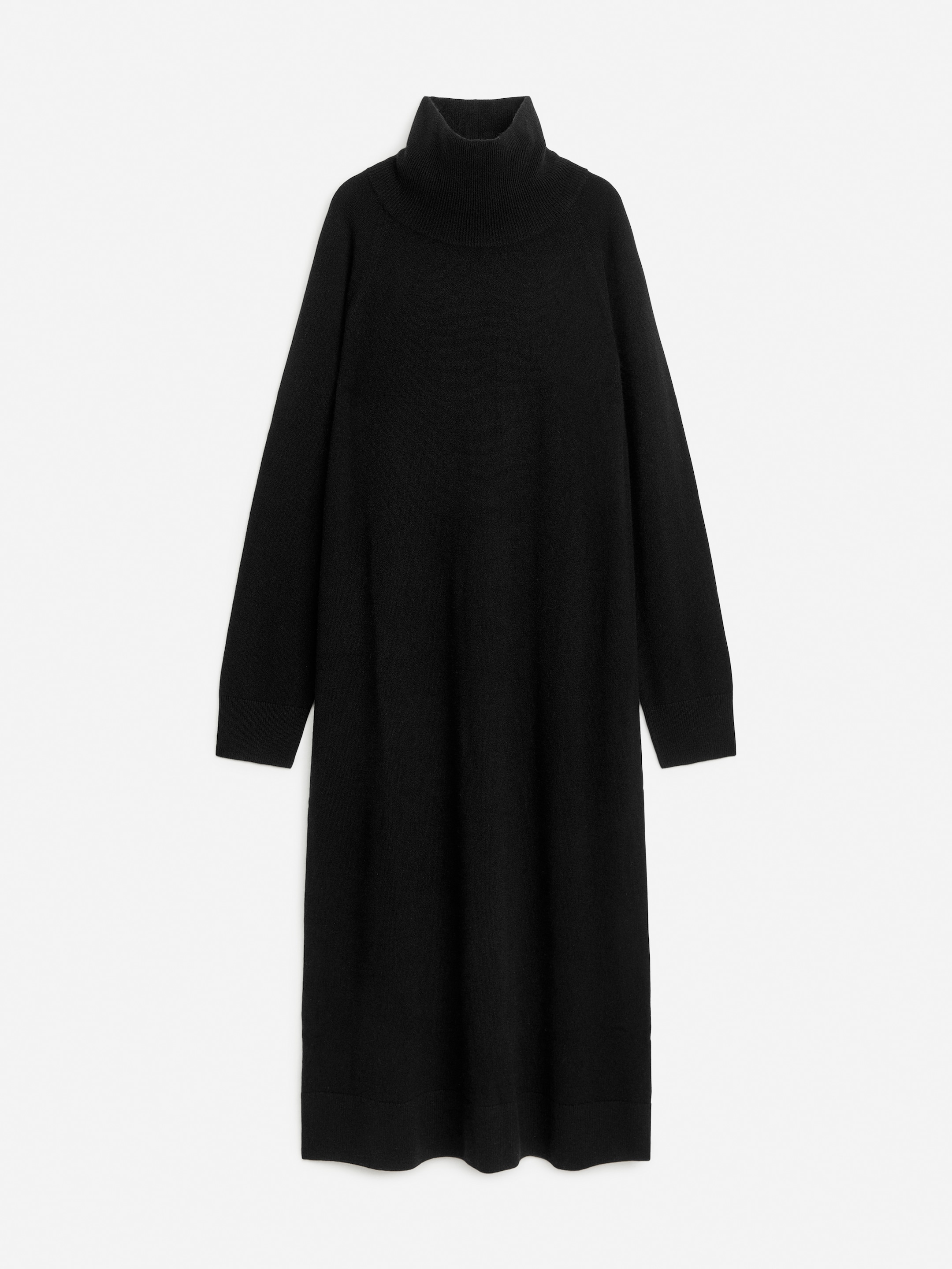 View larger image: Cashmere-Wool Roll-Neck Dress - Black - Ladies | H&M GB 1