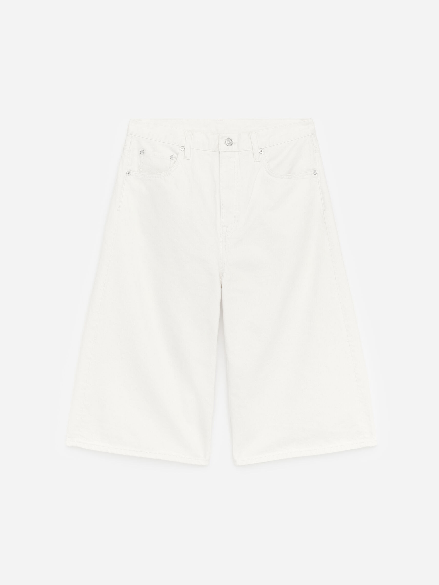 Long Denim Shorts-#EAE5D6-18750