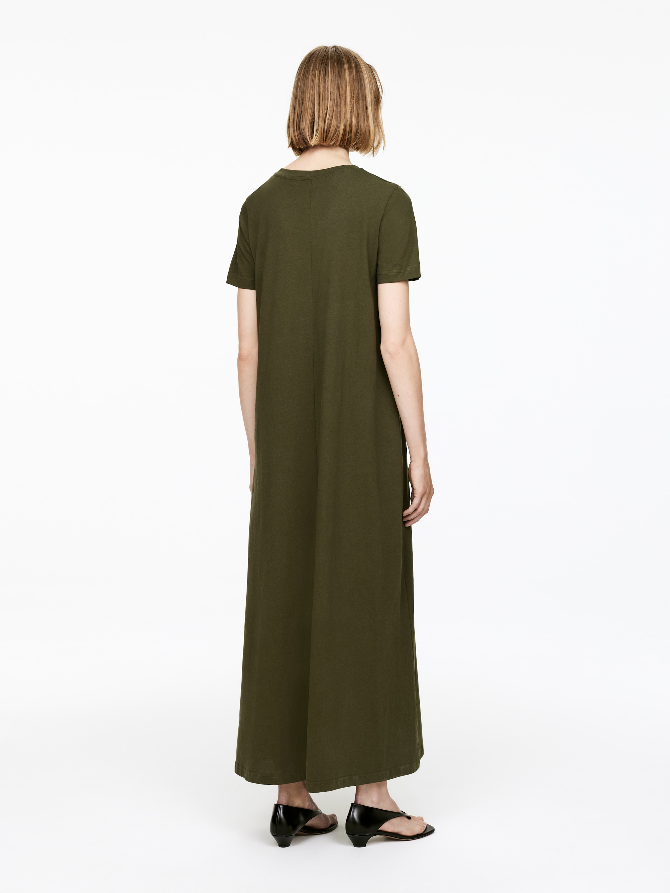 Visualizza immagine più grande: Maxi abito T-shirt - Verde kaki - DONNA | H&M IT 4