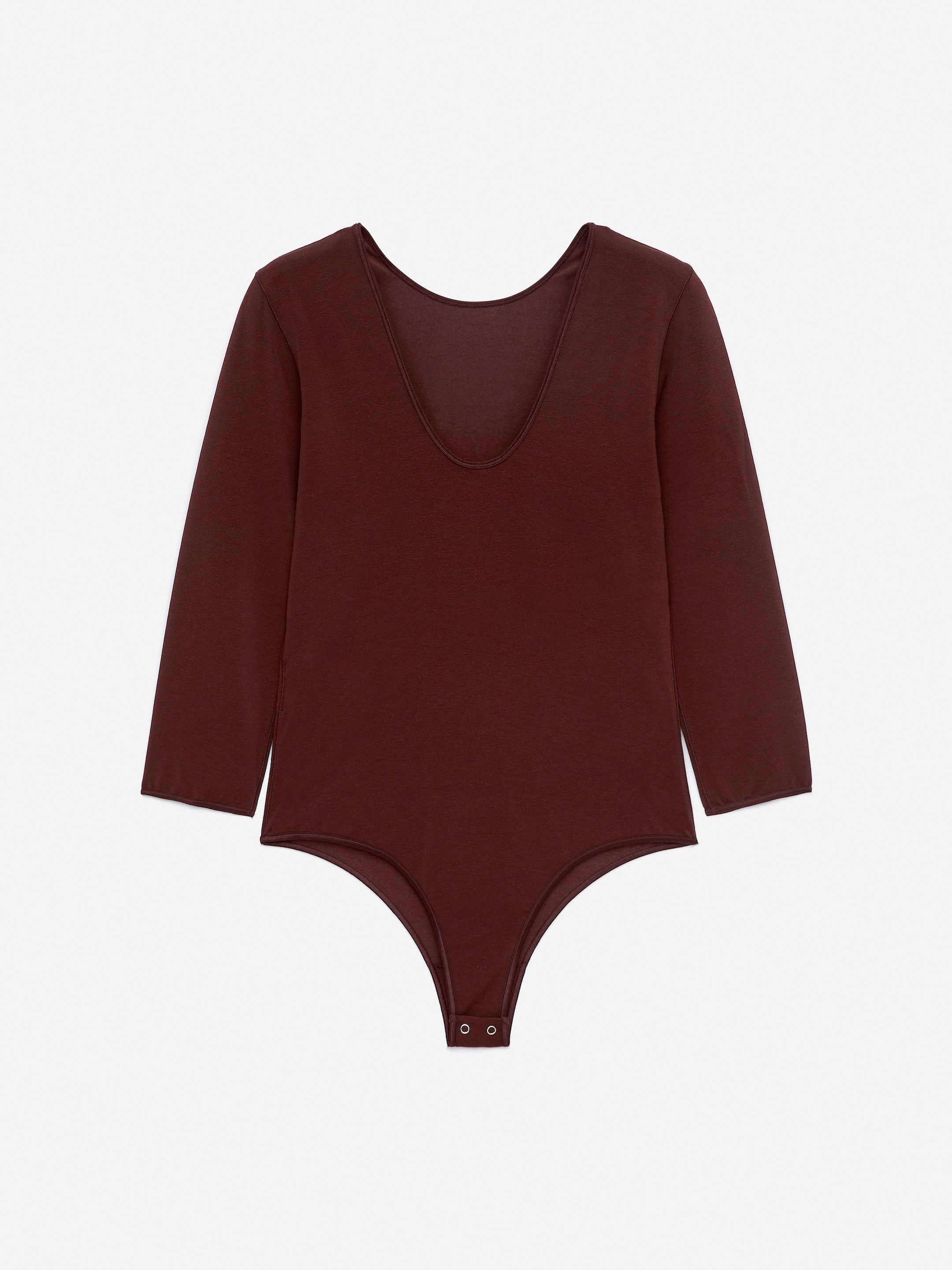 Ver imagen más grande: Bodi de manga larga - Marrón oscuro - MUJER | H&M ES 6