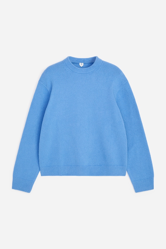 Maglione girocollo - Blu/Rosa polvere - 1