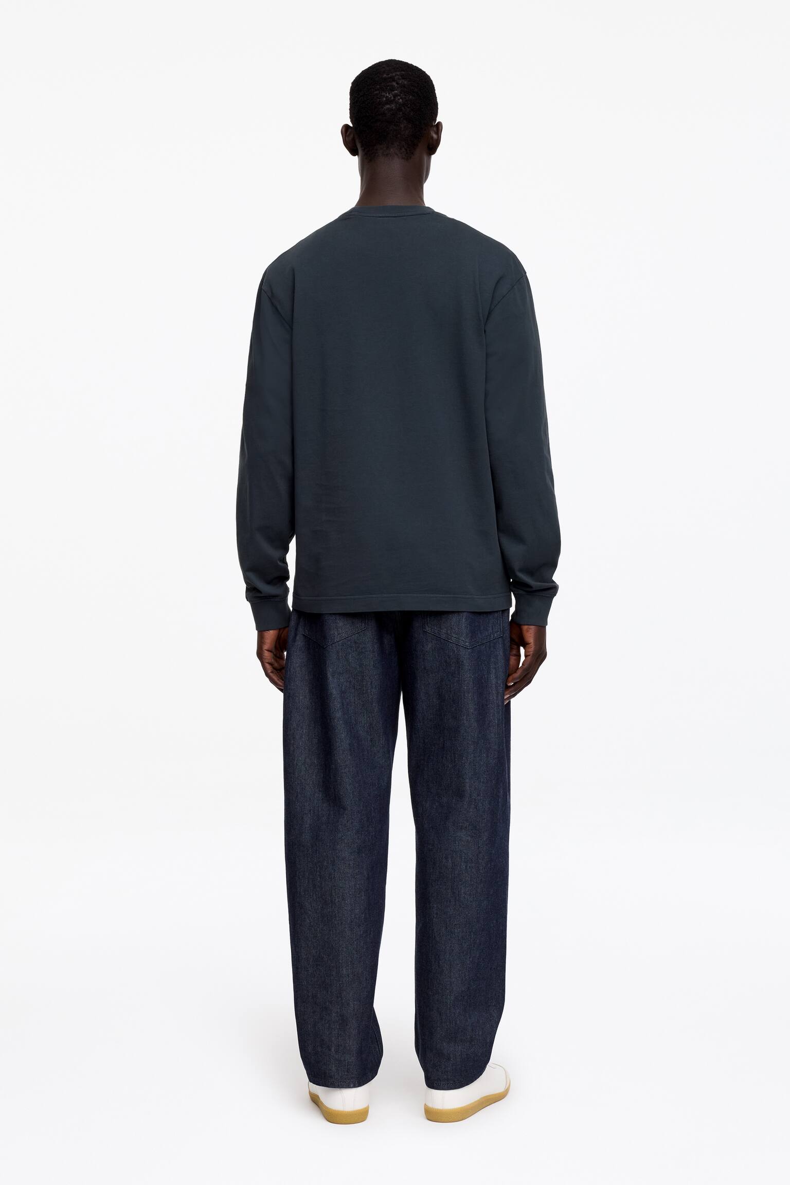 T-shirt à manches longues - Noir/Vert sauge clair - 3