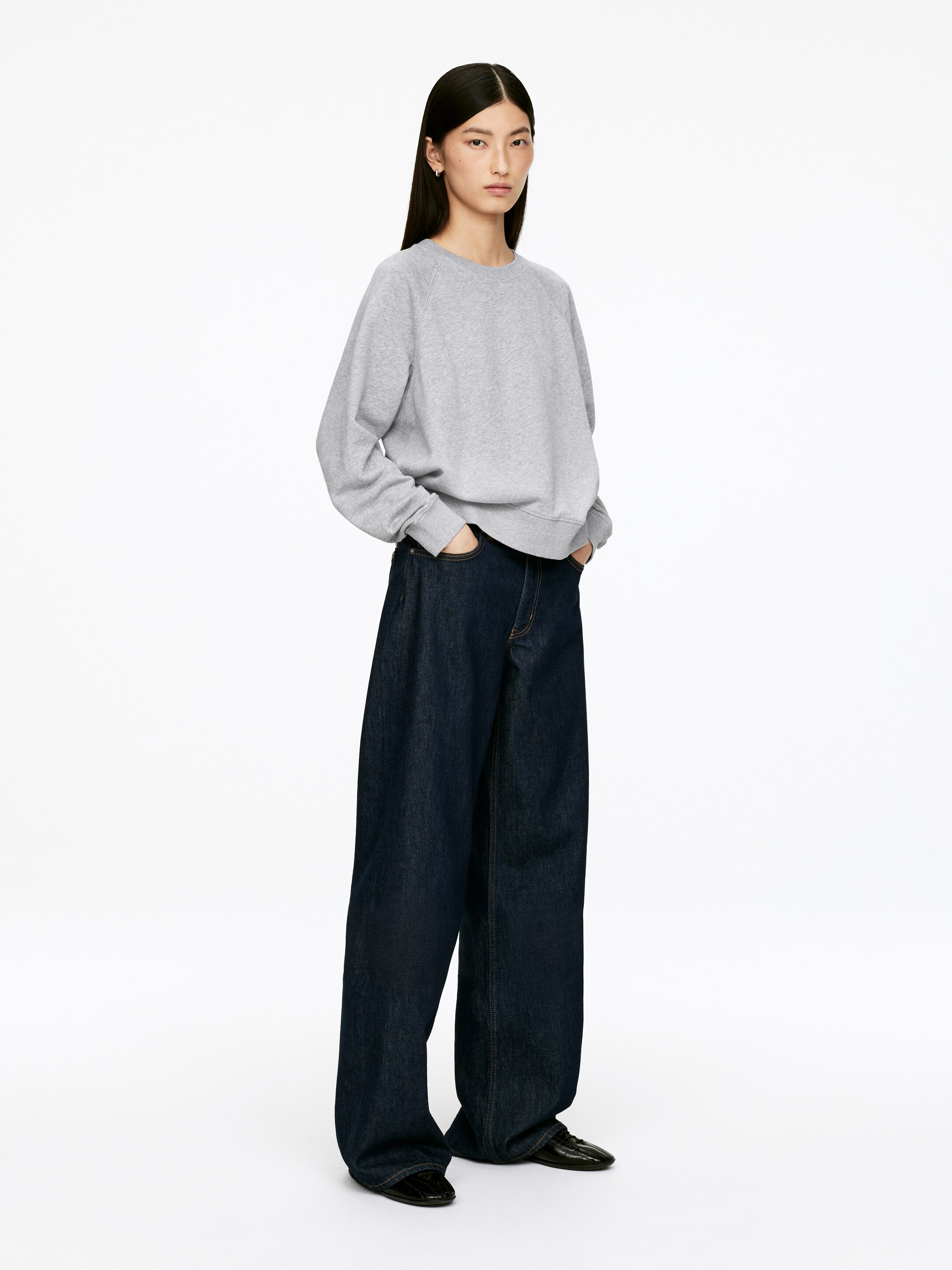 Ingrandisci l'immagine: Terry Sweatshirt - Grey Melange - DONNA | H&M CH 3