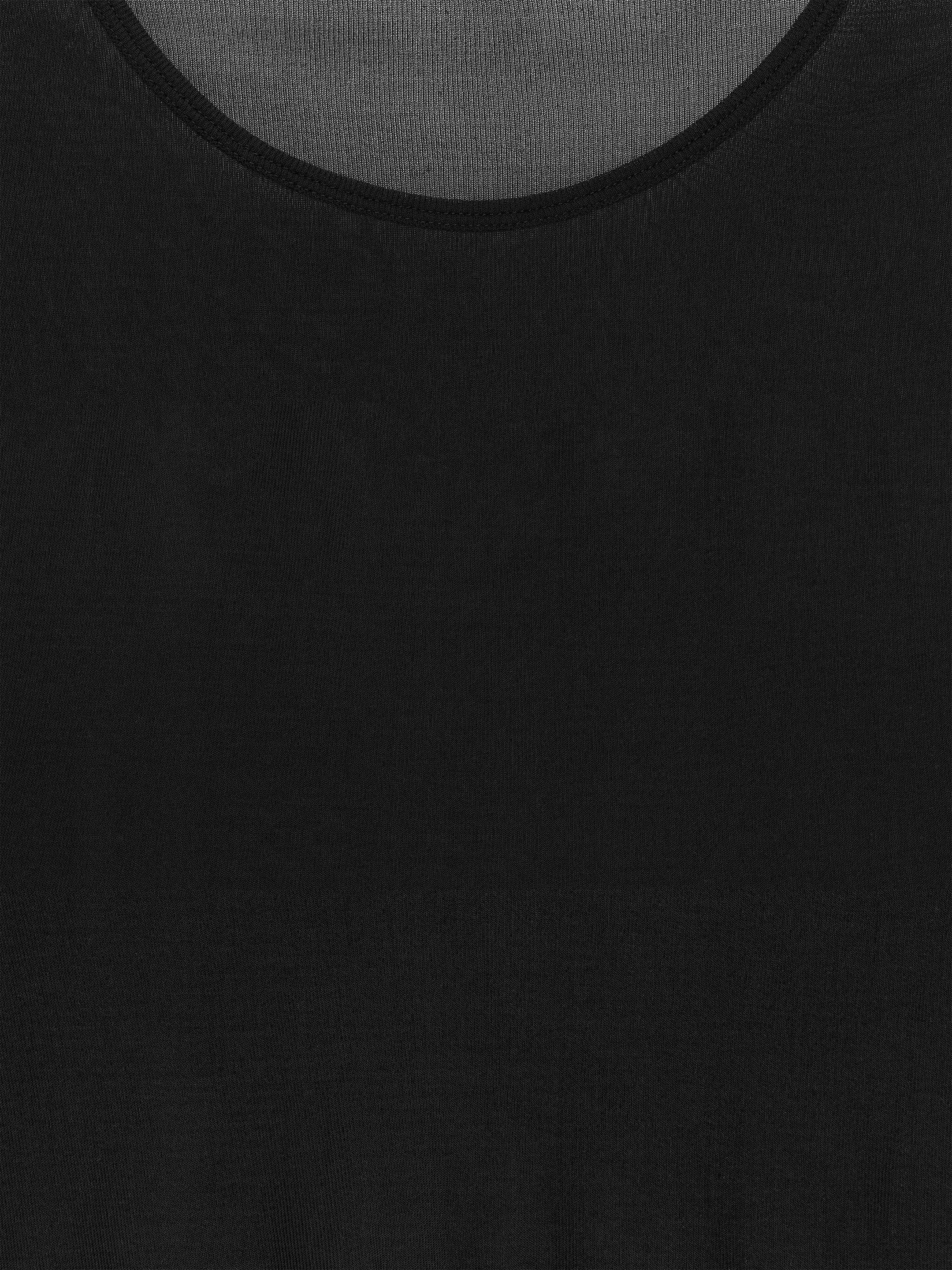 Slim Silk Top - Black - Slim fit - Women - StillMedia/DescriptiveDetail - 2