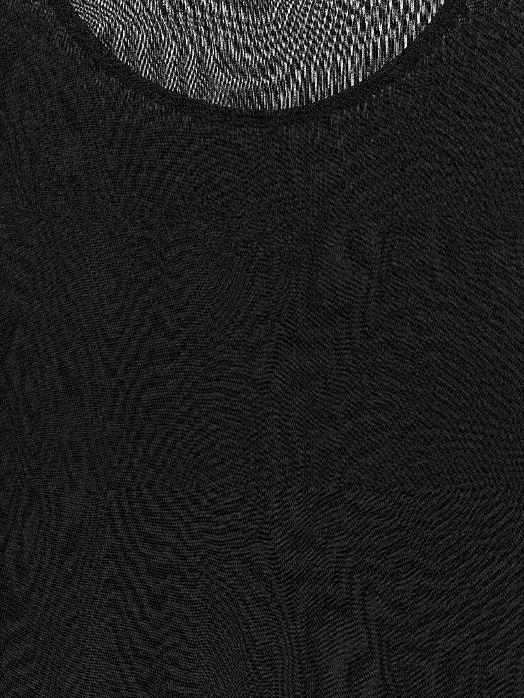 Sheer Silk Top - Black - Slim fit - Women - StillMedia/DescriptiveDetail - 2