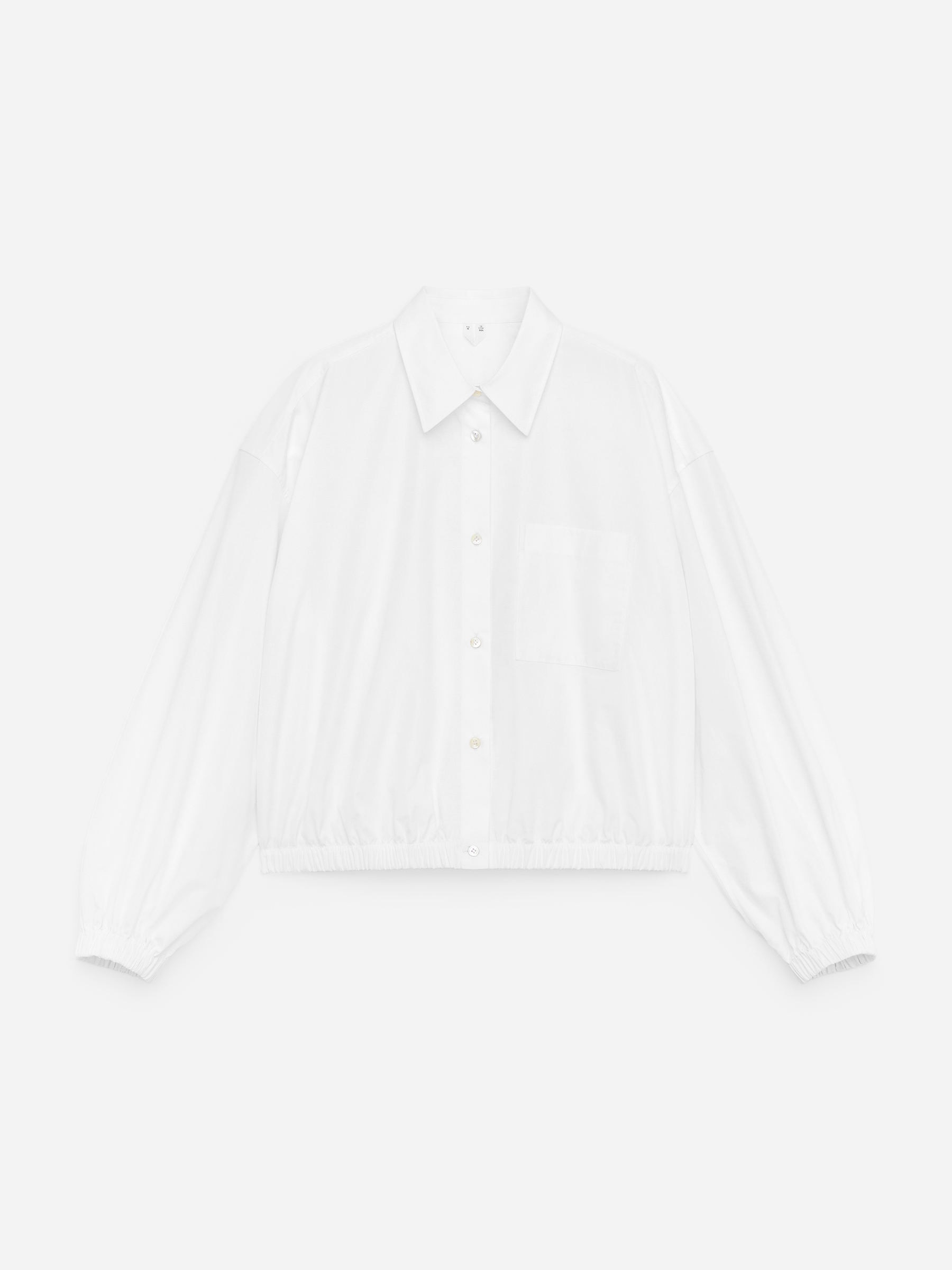 Cropped Cotton Shirt - White - Regular fit - Women - StillMedia/DescriptiveStillLife - 2
