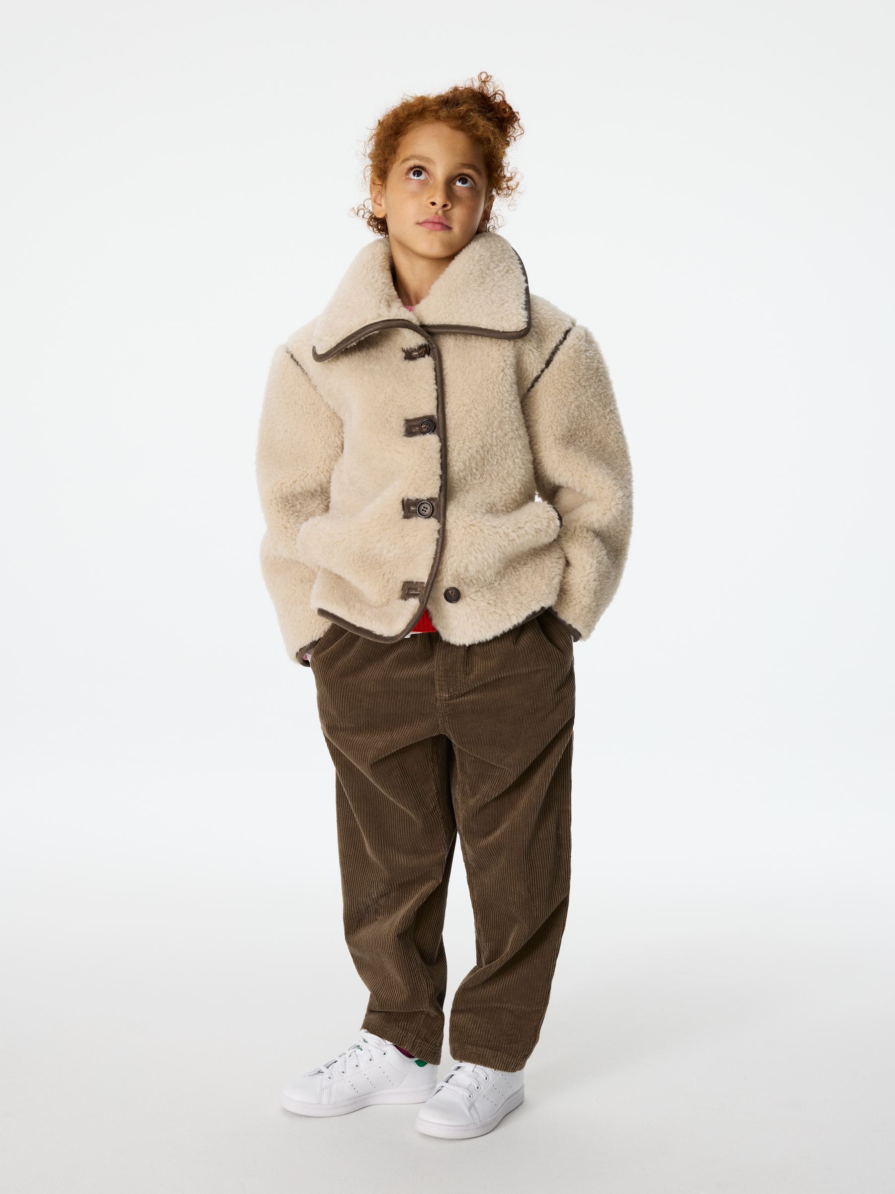 Corduroy Trousers - Dark Mole - Loose fit - Children - StillMedia/Environmental - 1