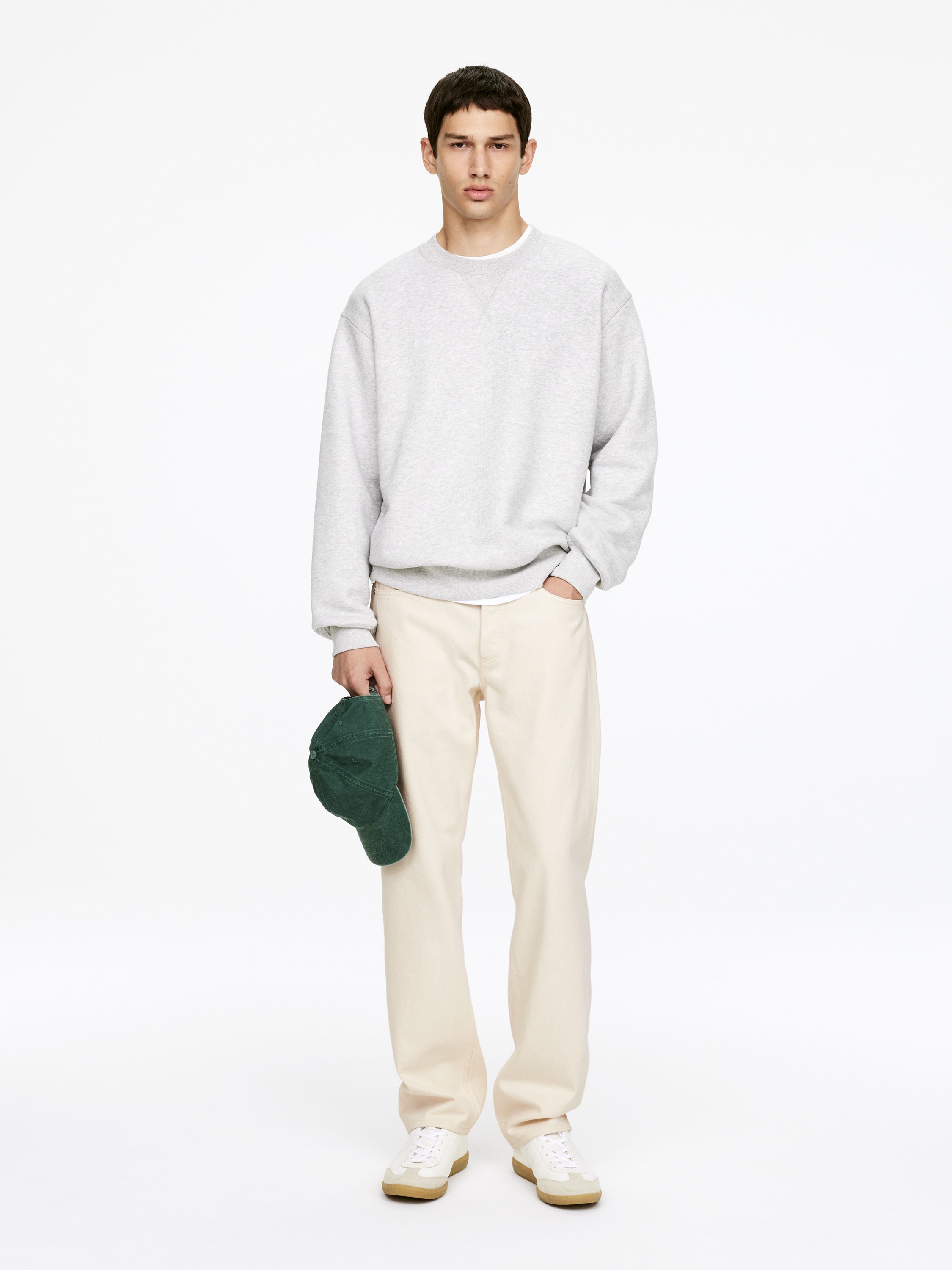 OCEAN Loose Straight Jeans - Ecru - Loose fit - Men - StillMedia/Lookbook - 33