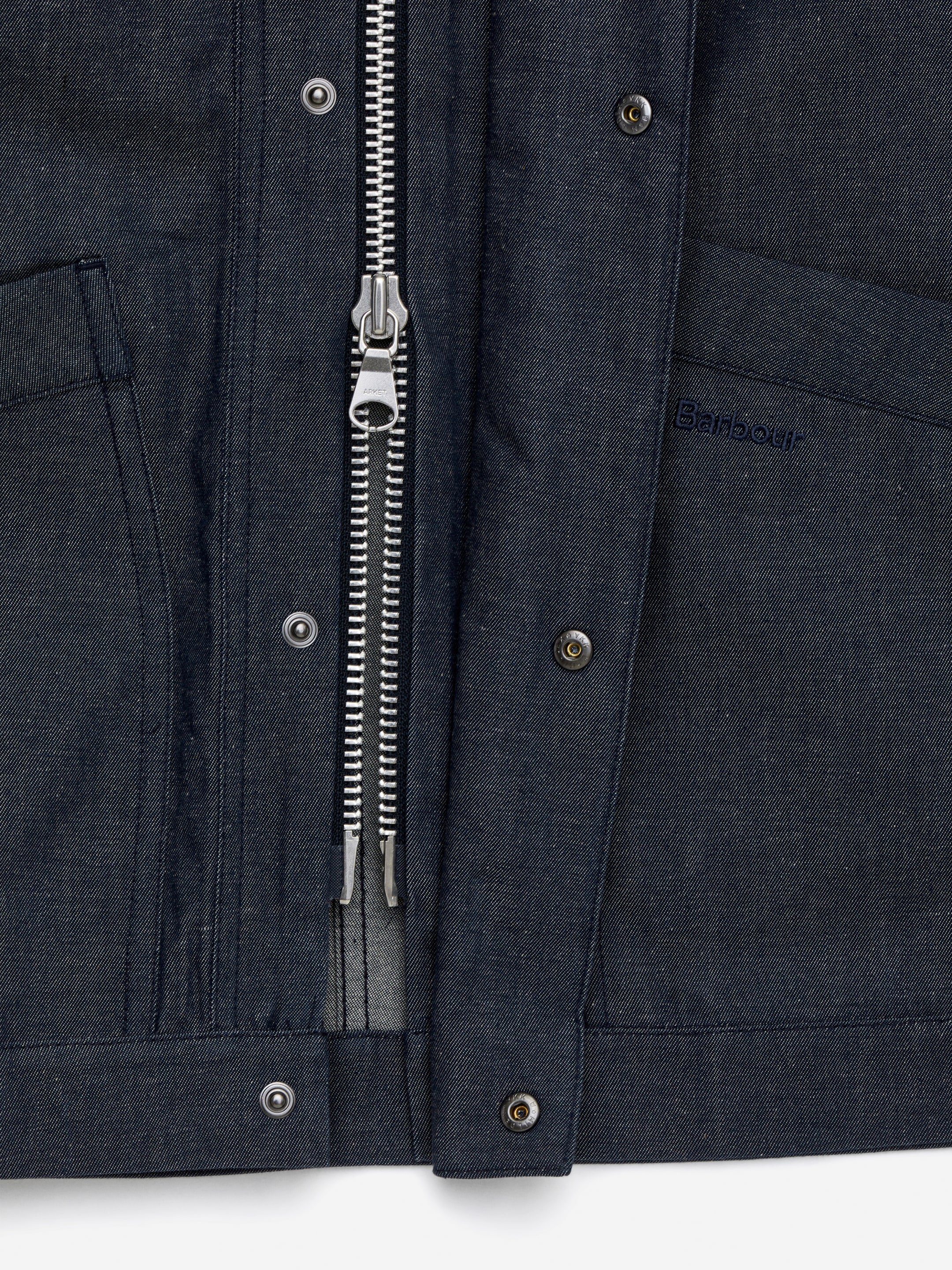 ARKET und Barbour gewachste Denimjacke - Blau - Regular Fit - Men - StillMedia/DescriptiveDetail - 3