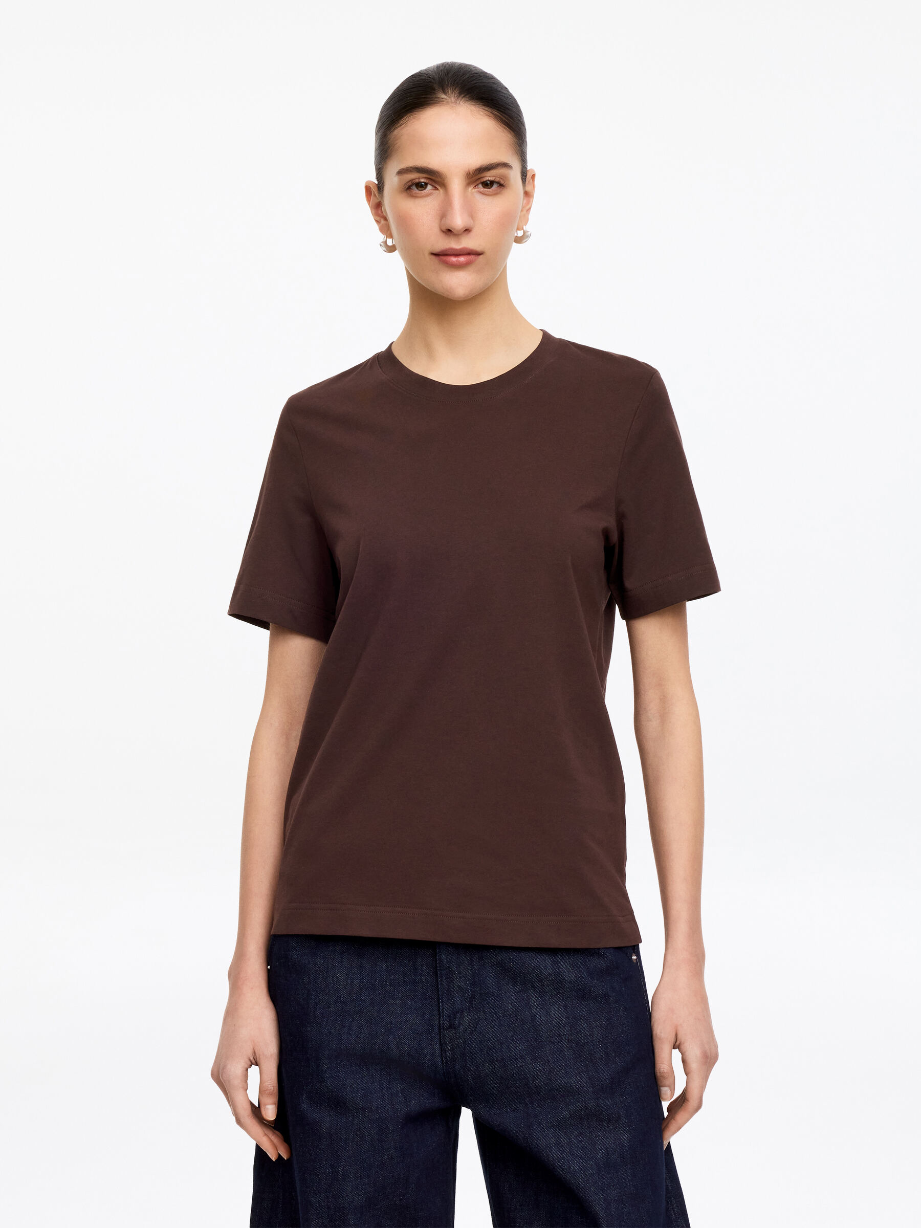 Signature Short-Sleeve T-Shirt-#3C2A2B-18758