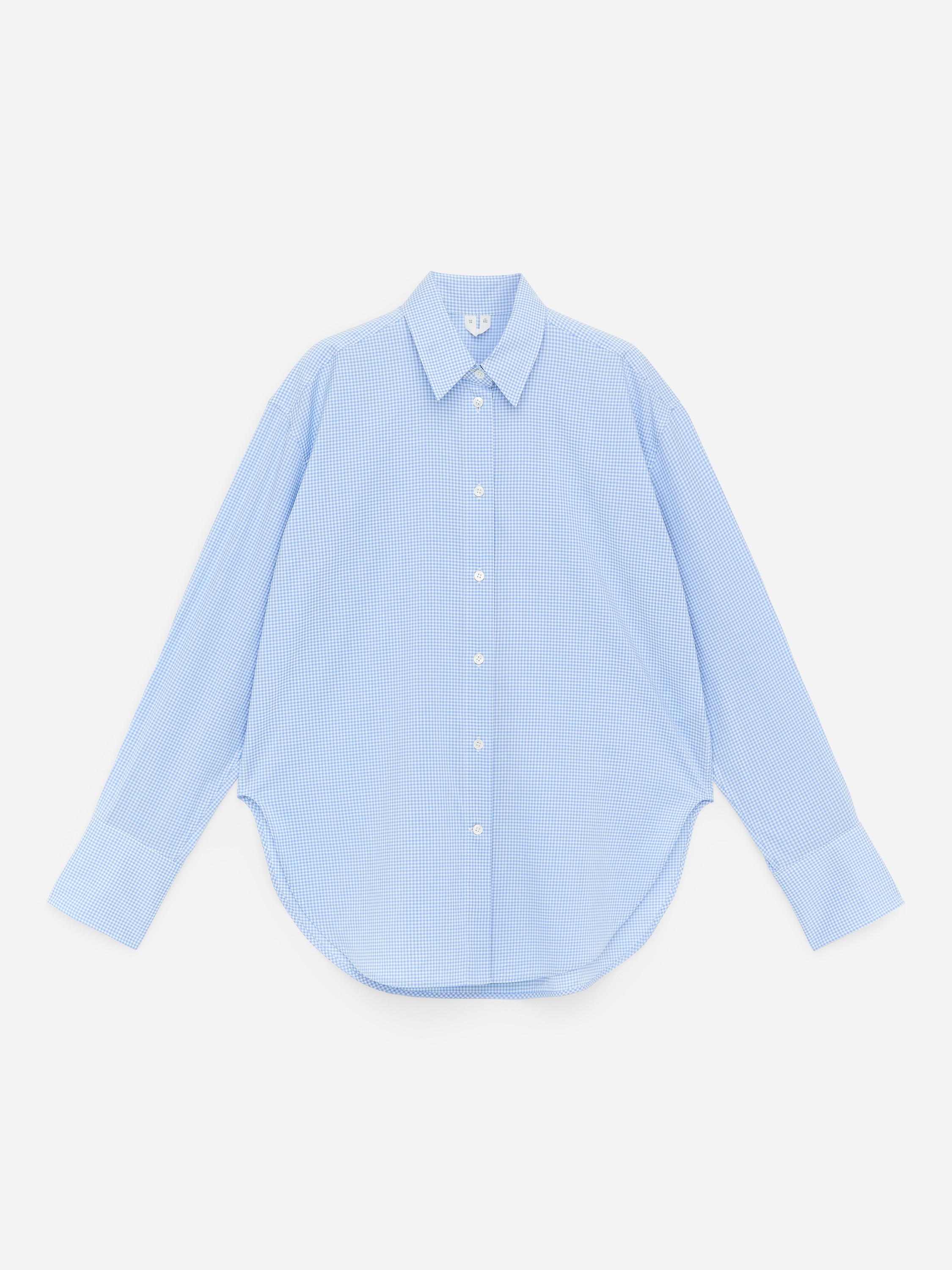 Chemise décontractée en popeline - Bleu/Carreaux/Rose/Blanc/Bleu/Blanc