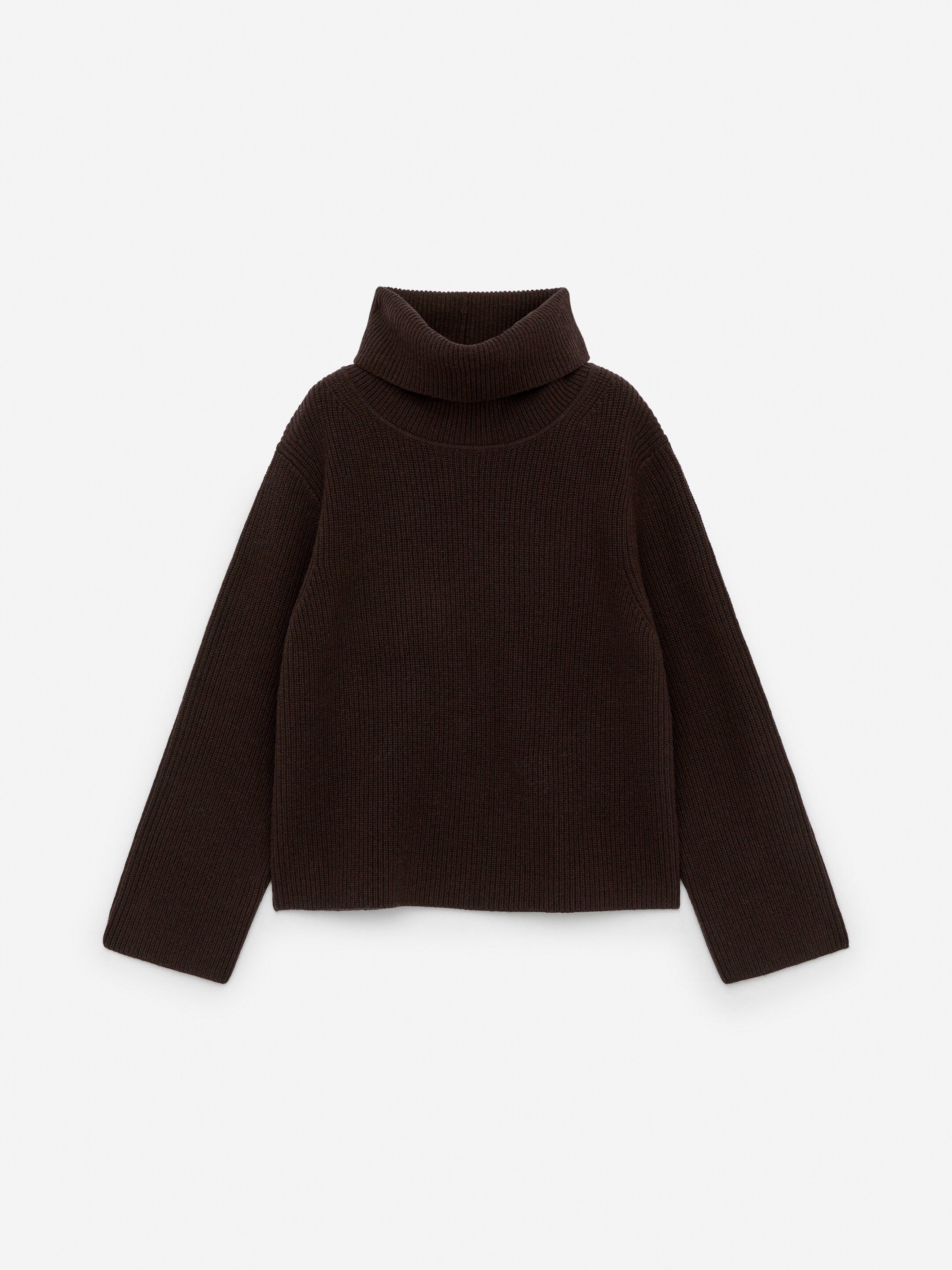 Größeres Bild ansehen: Wollpullover mit Rollkragen - Dunkelbraun - Ladies | H&M DE 1
