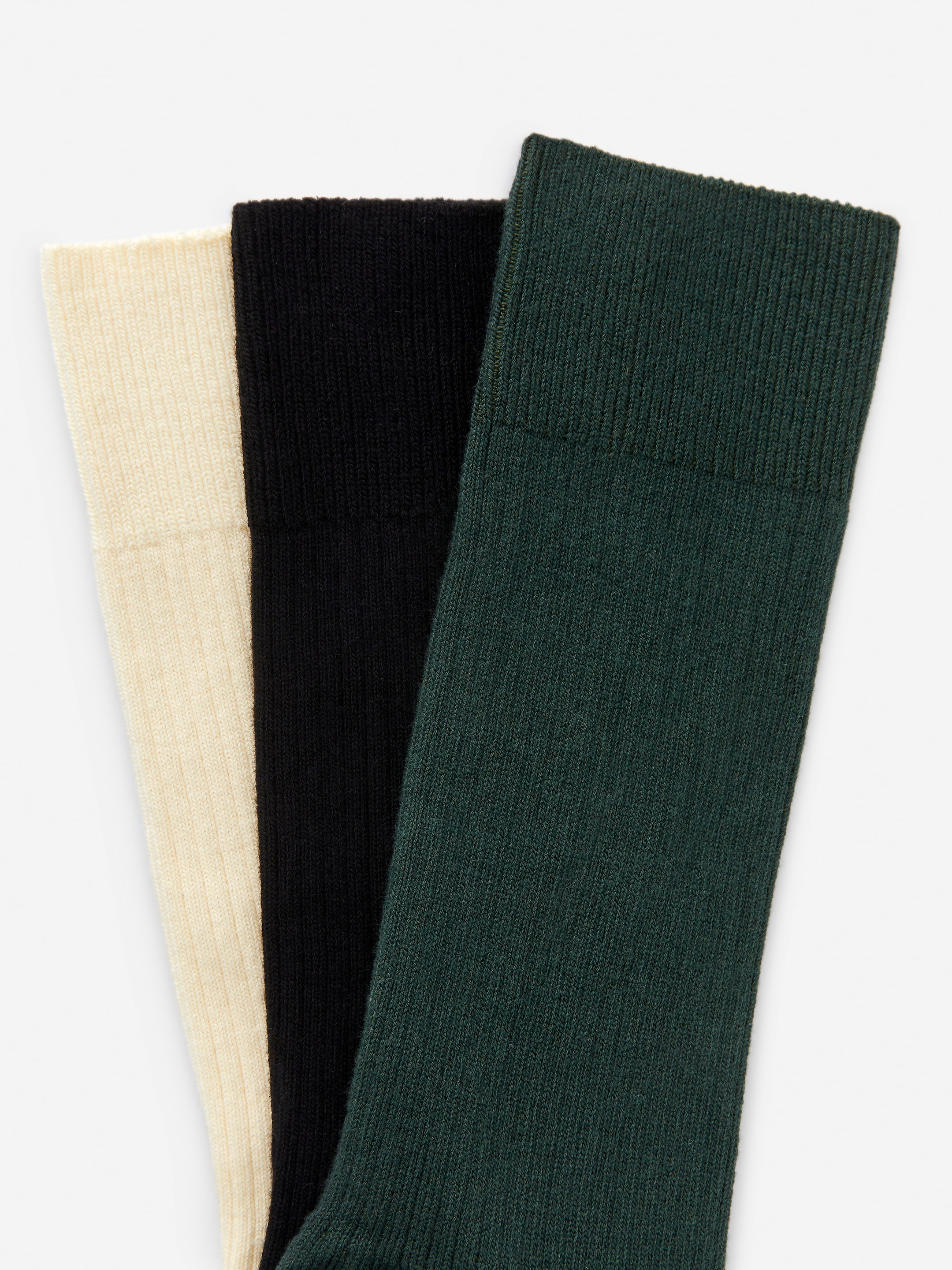 Strumpor i supimabomull, 3-pack - Grön/off-white/svart - Men - StillMedia/DescriptiveDetail - 1