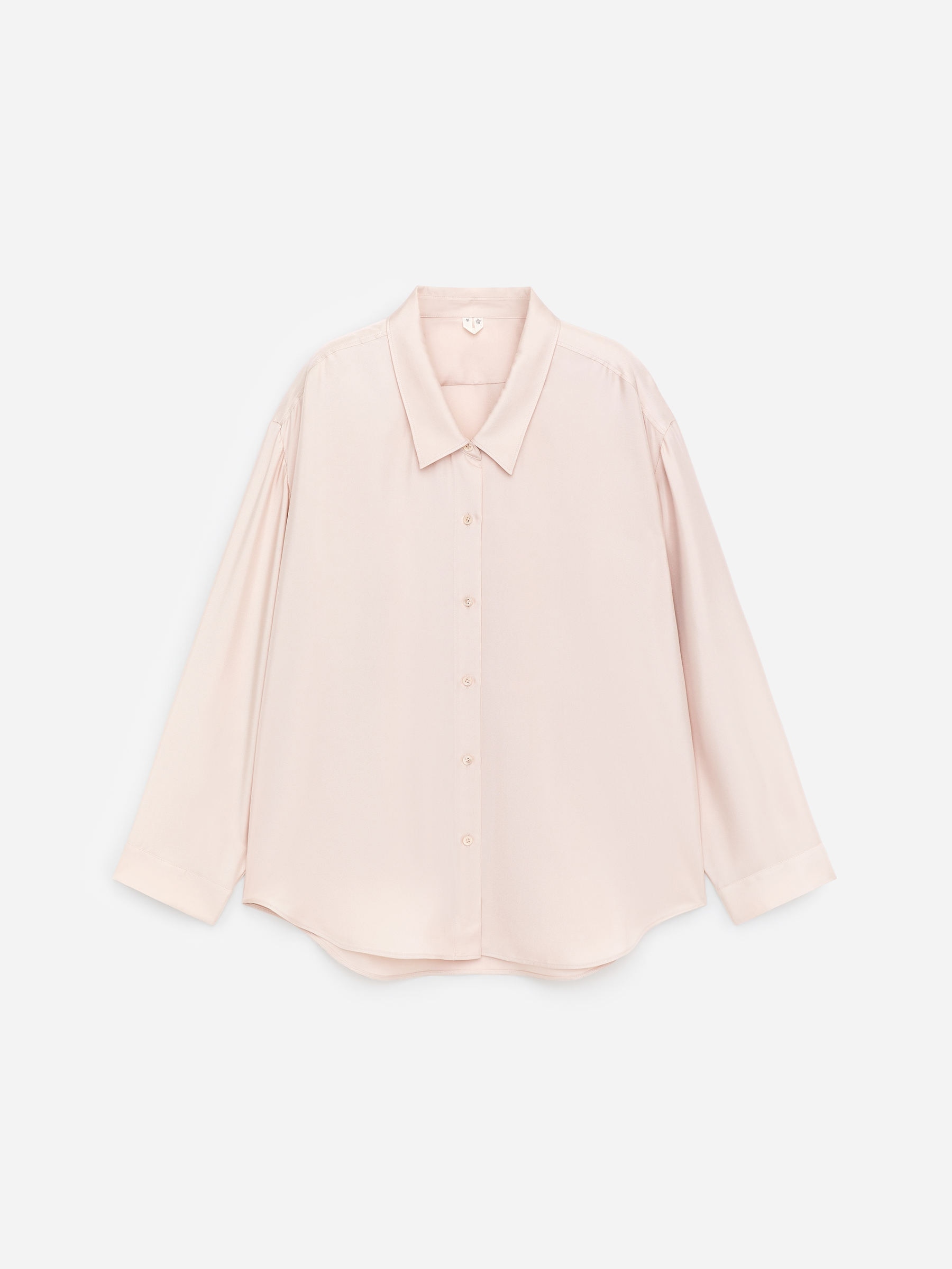 Koszula z jedwabnego diagonalu-#D8CFC8-18319