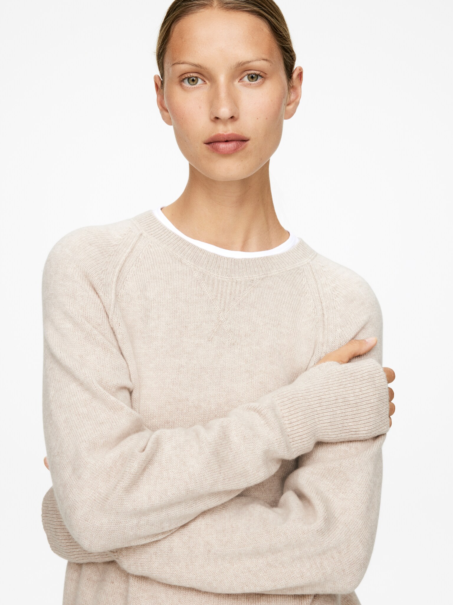 Pull en pur cachemire - Beige - 5