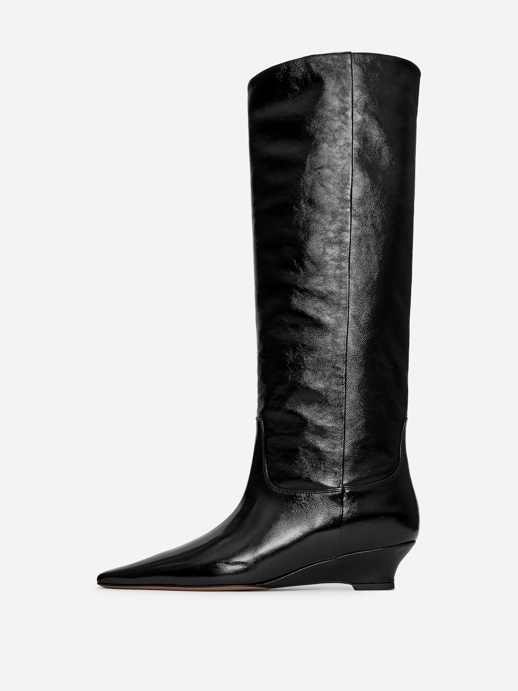 Stiefel aus glänzendem Leder - Schwarz - Damen - StillMedia/DescriptiveStillLife - 2