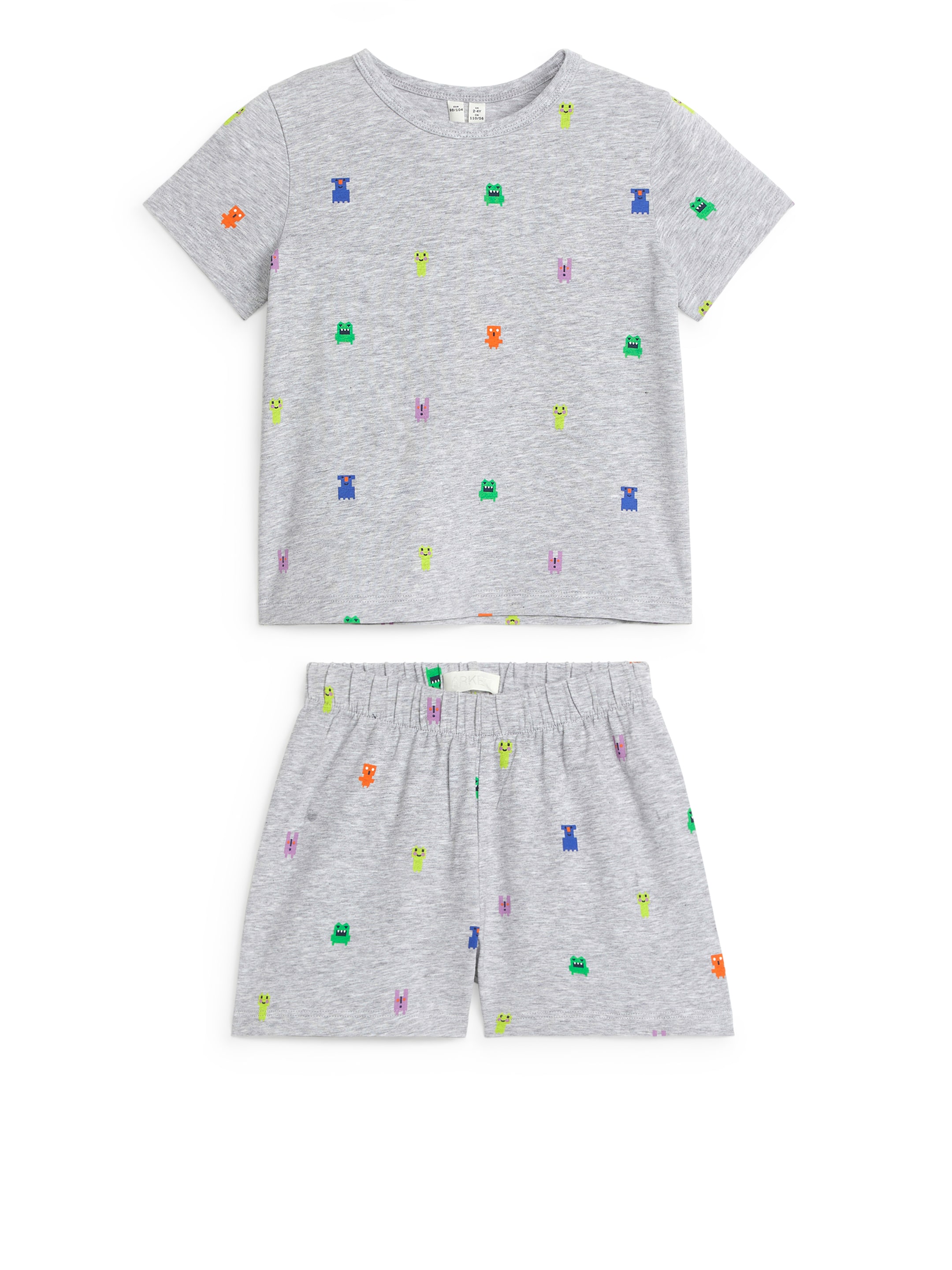 Short Jersey Pyjama Set - Grey Melange - Children - StillMedia/DescriptiveStillLife - 1
