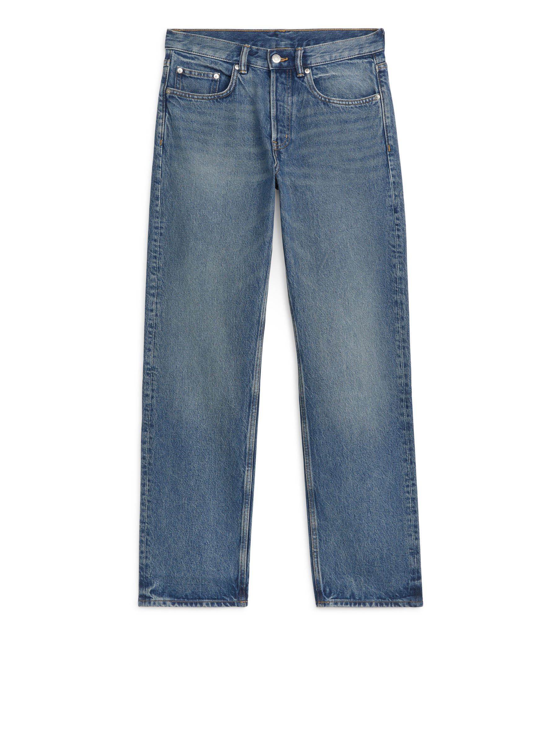 OCEAN Loose Straight Jeans - Vintage Blue - Loose fit - Men - StillMedia/DescriptiveStillLife - 2