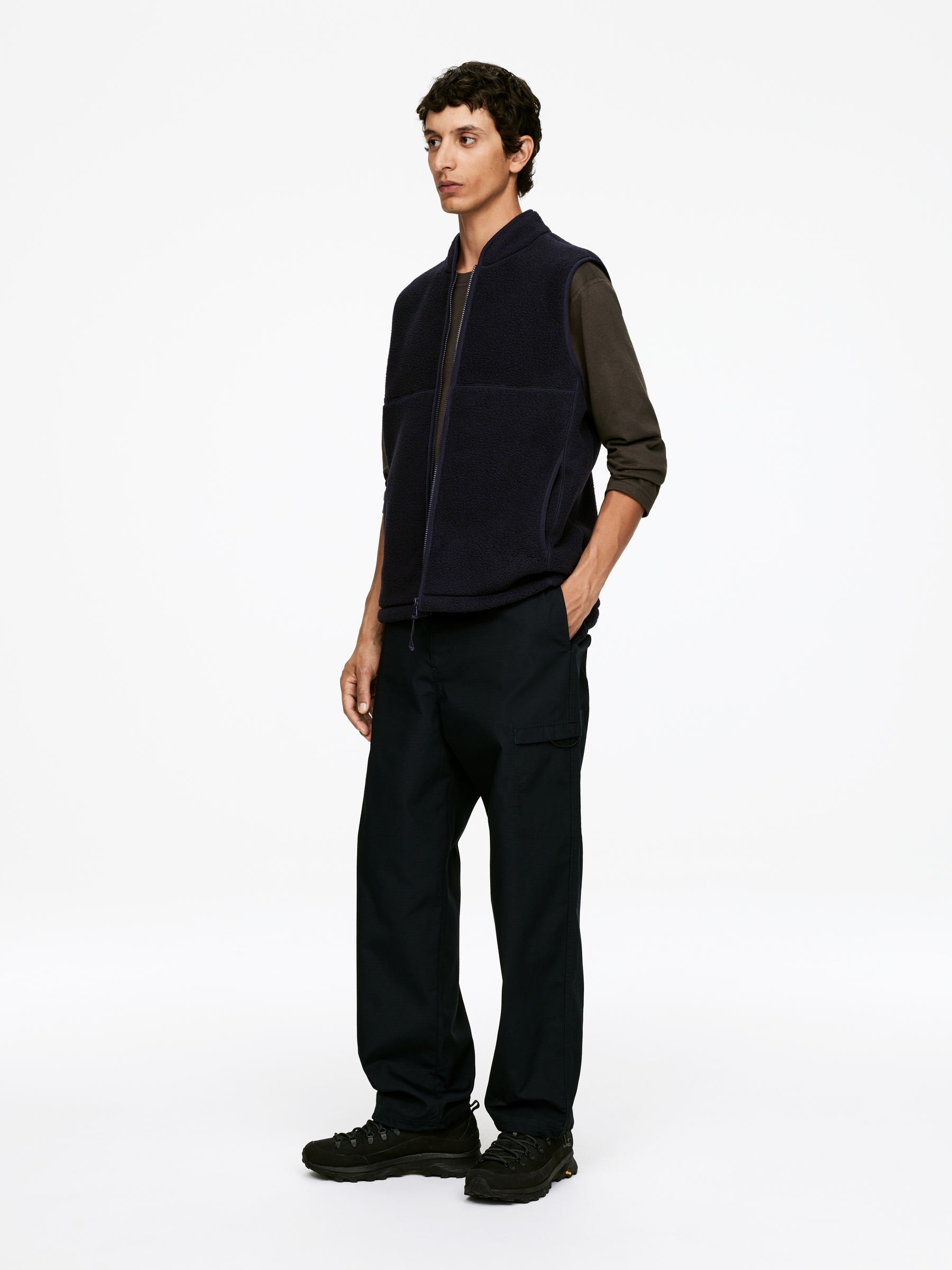 Active Fleece Vest - Dark Blue - Regular fit - Men - StillMedia/Lookbook - 5