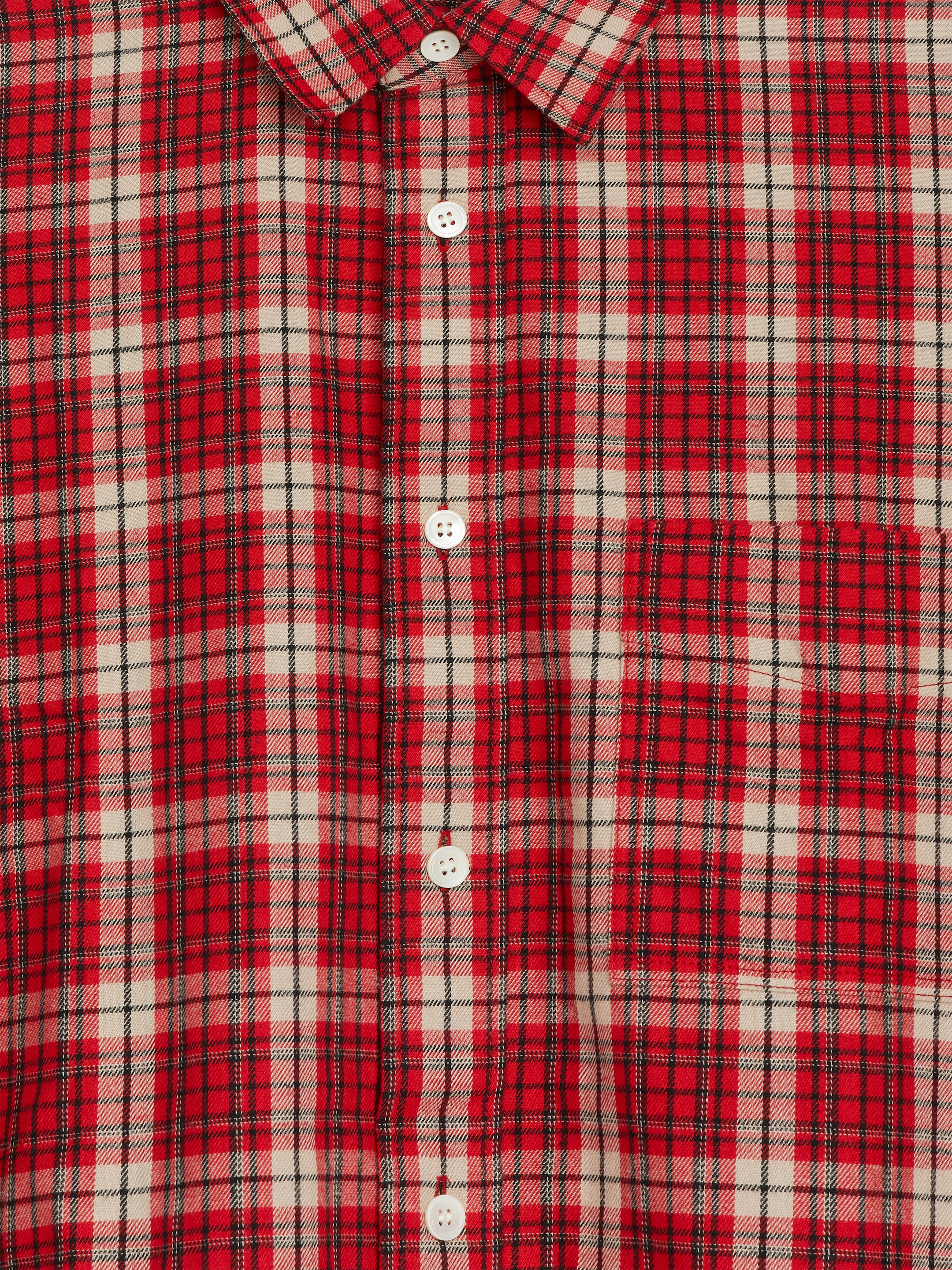 Flanellskjorta - Röd/flerfärgad - Loose fit - Men - StillMedia/DescriptiveDetail - 1
