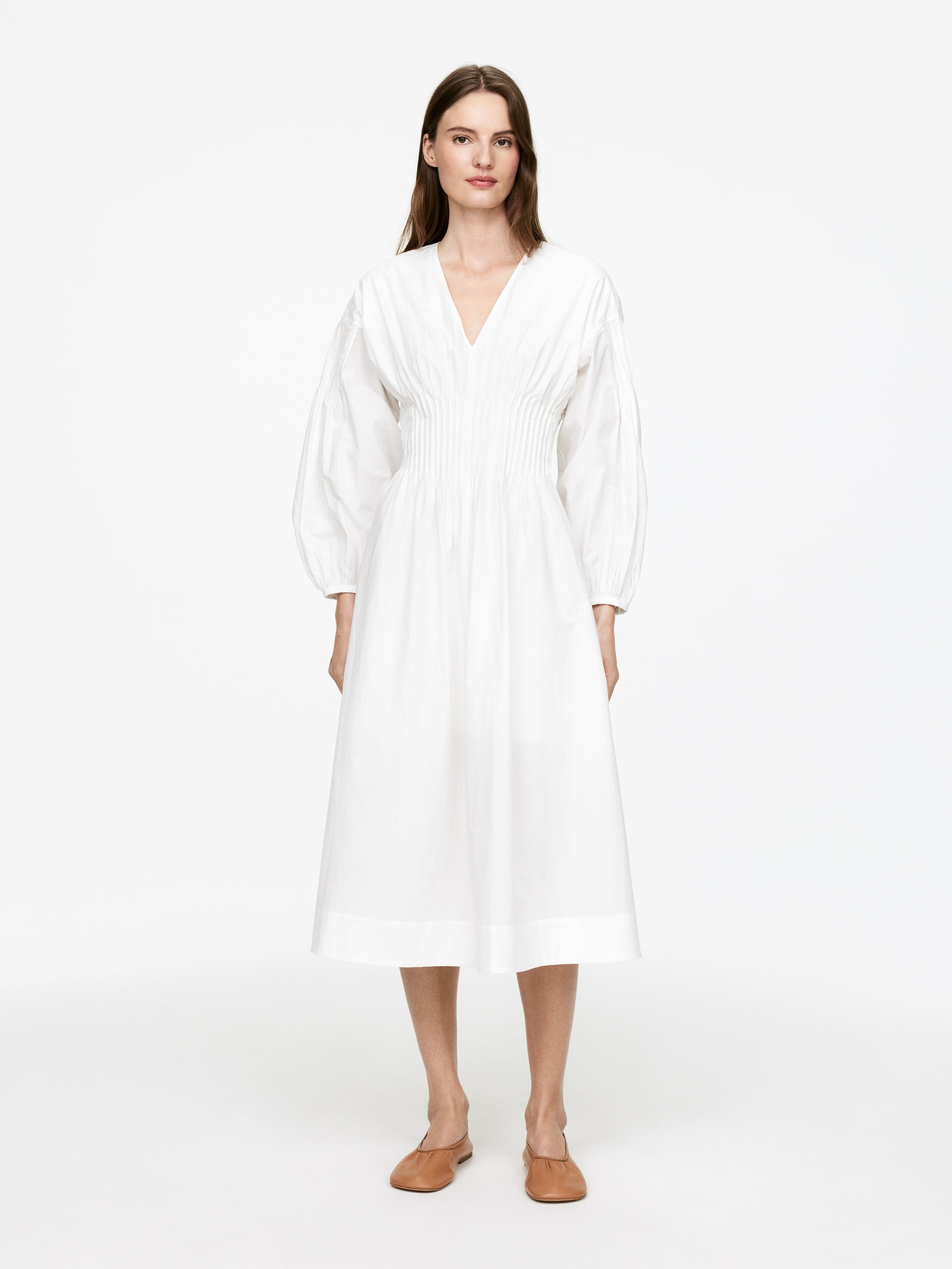ワンピース ETMON Waist Pintuck Dress, White Designer fashion, Seoul-fully created | W Concept