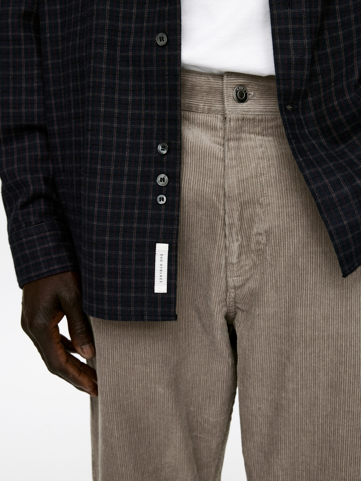 LOOSE Corduroy Trousers - Light Mole/Black/Brown - 3