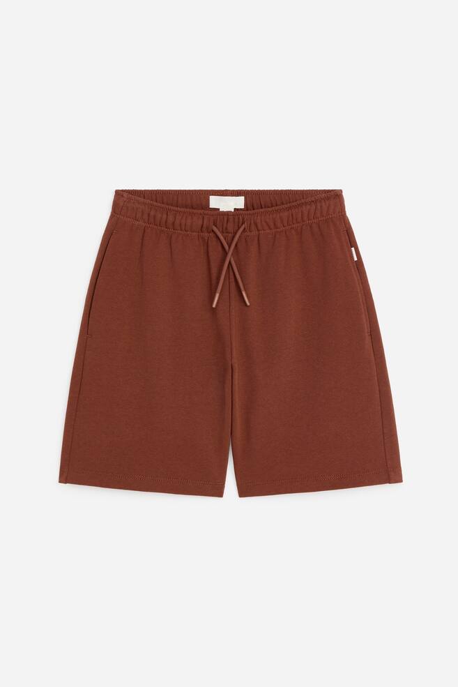 Žerzejové šortky - Rezavá/Grey Melange/Khaki Zelená/Tlumená Modrá - 1