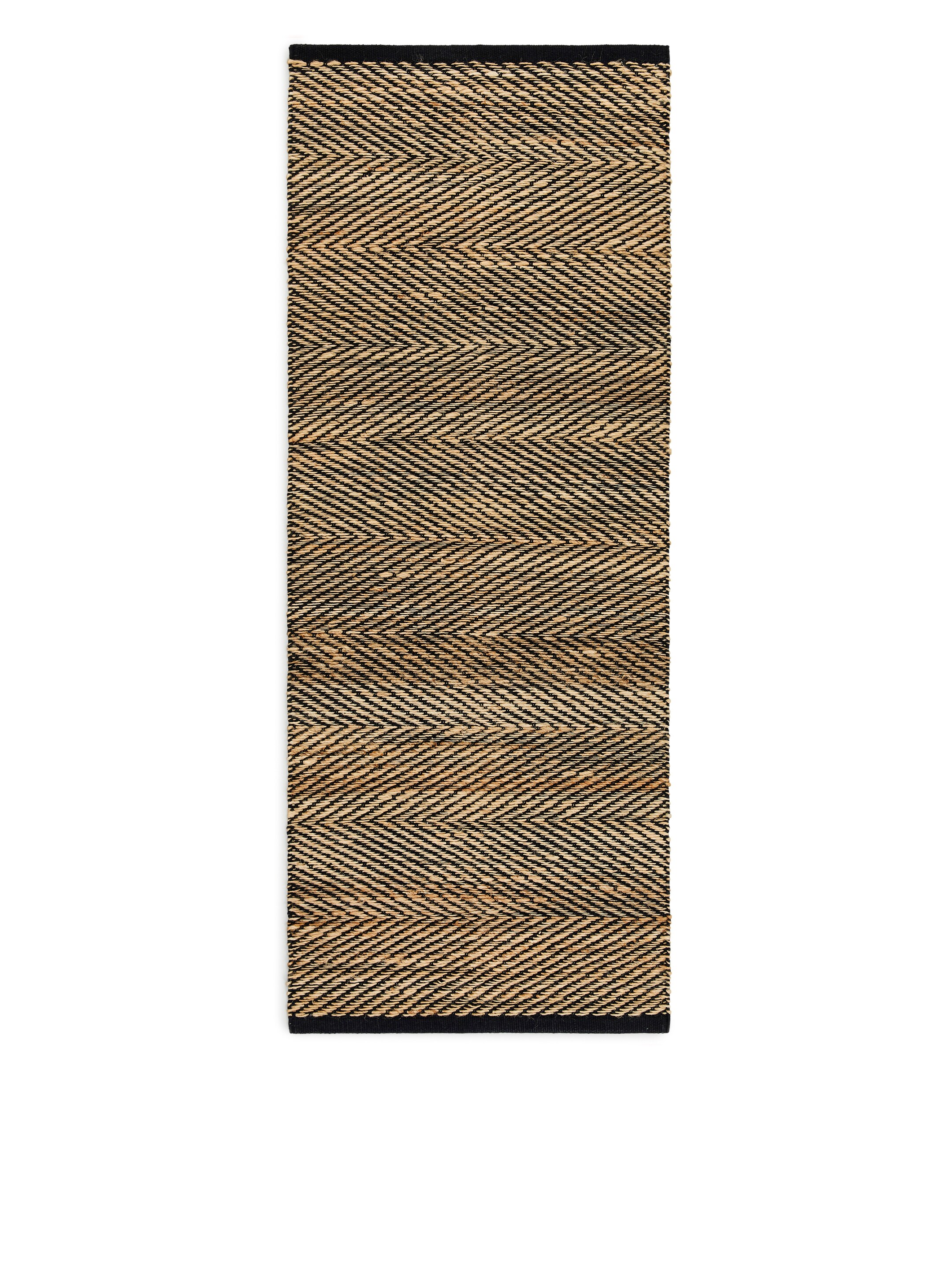 View larger image: Jute Cotton Rug 70 x 180 cm - Beige/Black - Home All | H&M GB 1