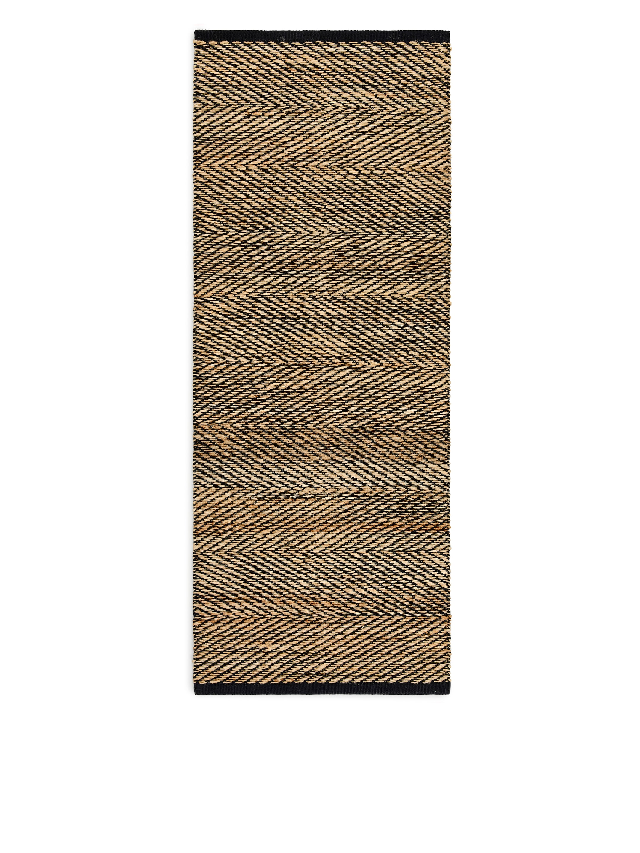 View larger image: Jute Cotton Rug 70 x 180 cm - Beige/Black - Home All | H&M GB 1