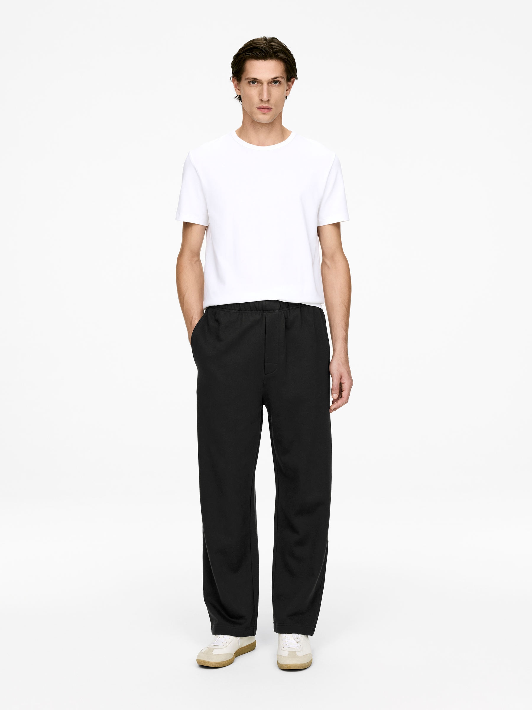 French Terry Sweatpants-#272628-13029