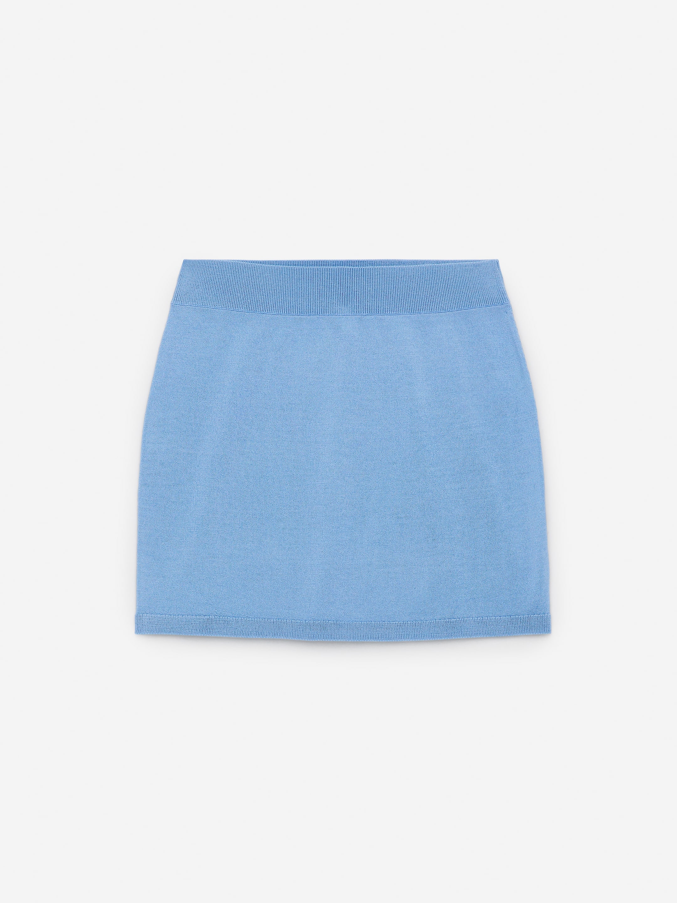 Mini Merino Skirt-#95A9D6-14345