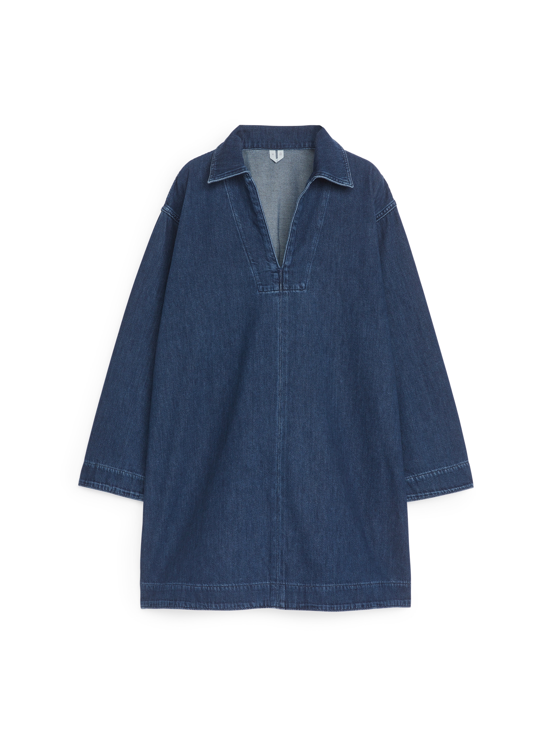 Denim Tunic - Dark Blue - Relaxed fit - Women - StillMedia/DescriptiveStillLife - 2