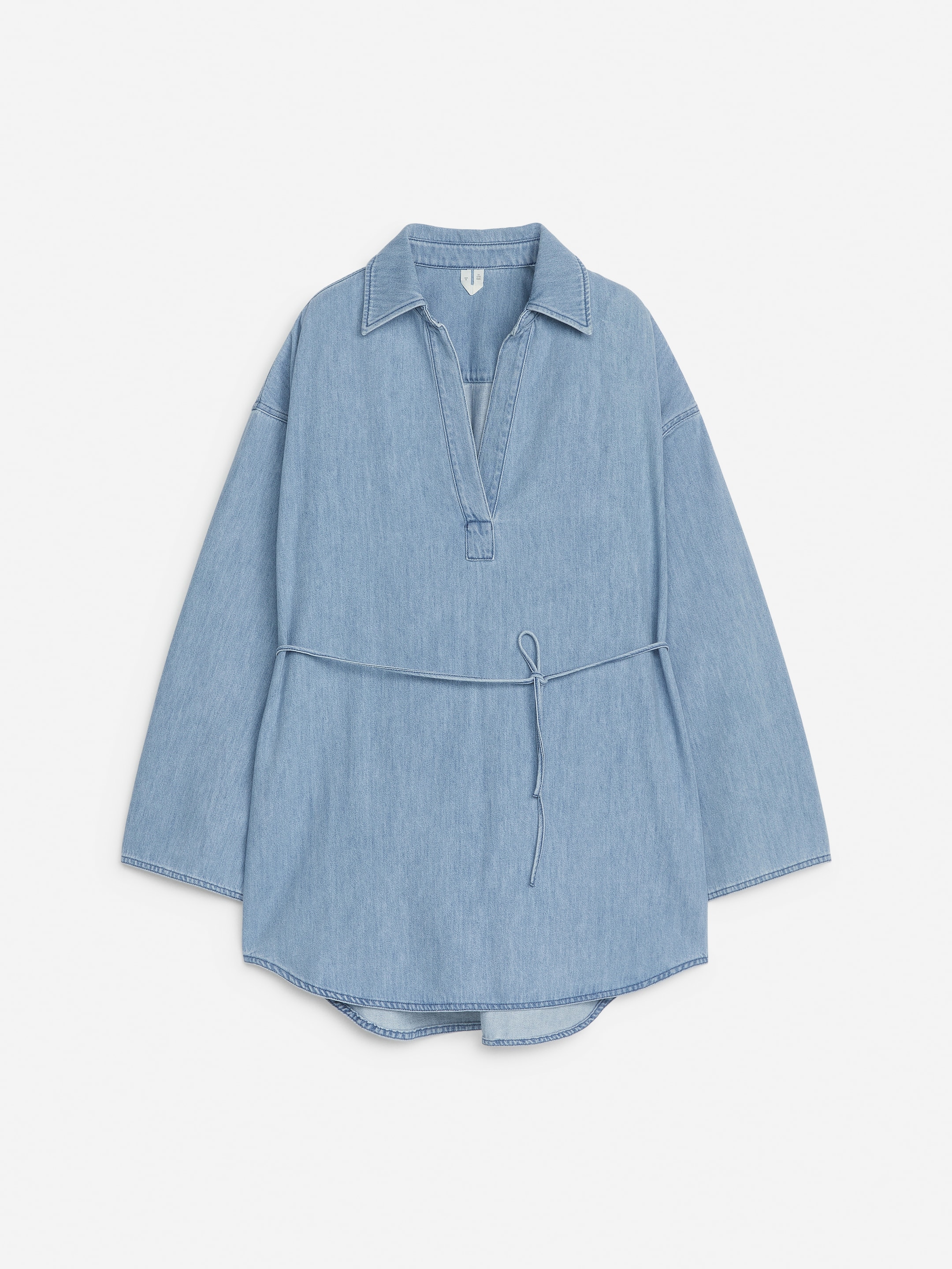 Zobacz większy obraz: Luźna dżinsowa tunika - Niebieski - ONA | H&M PL 1