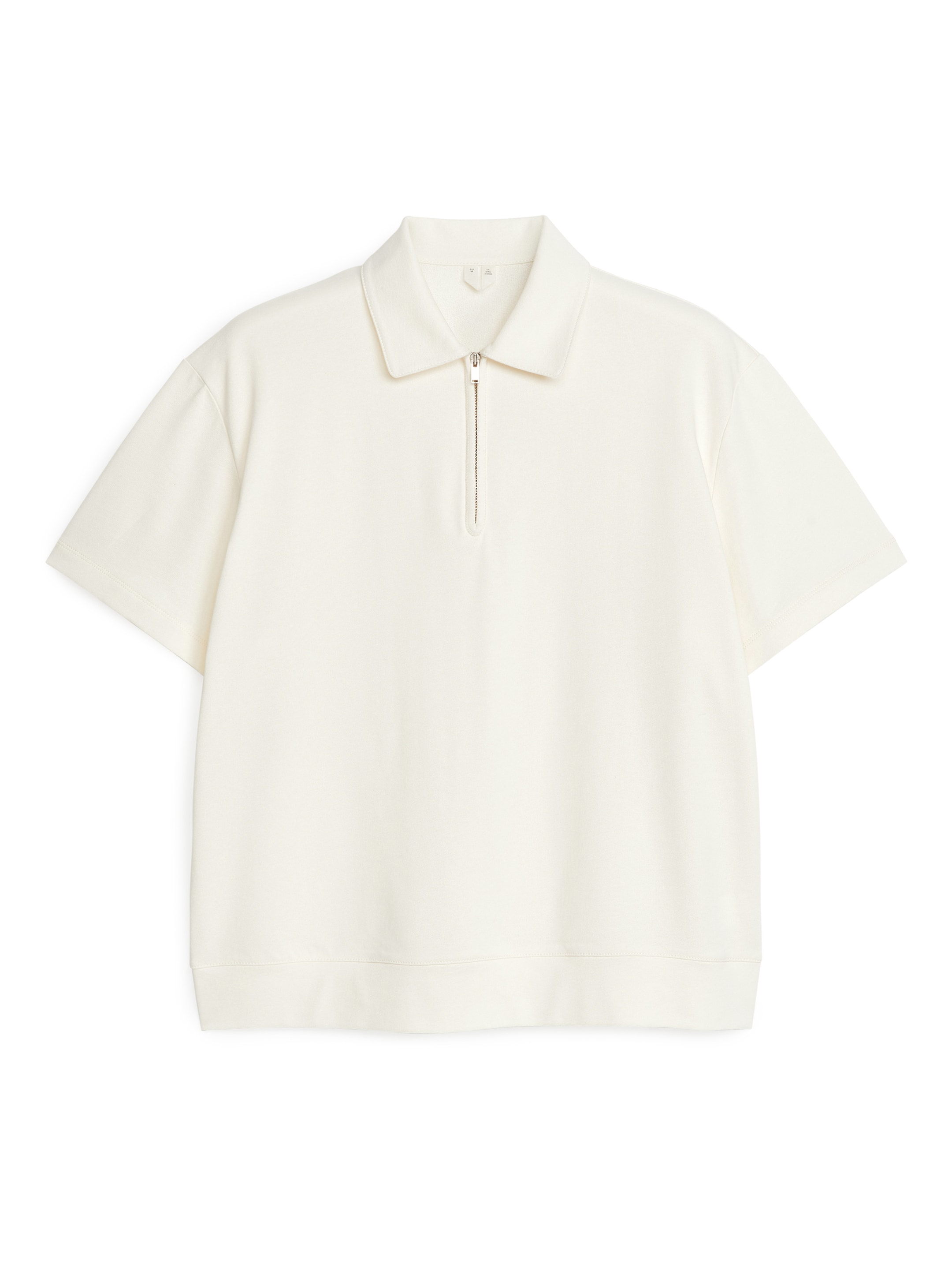Polo demi-zip-White-7159