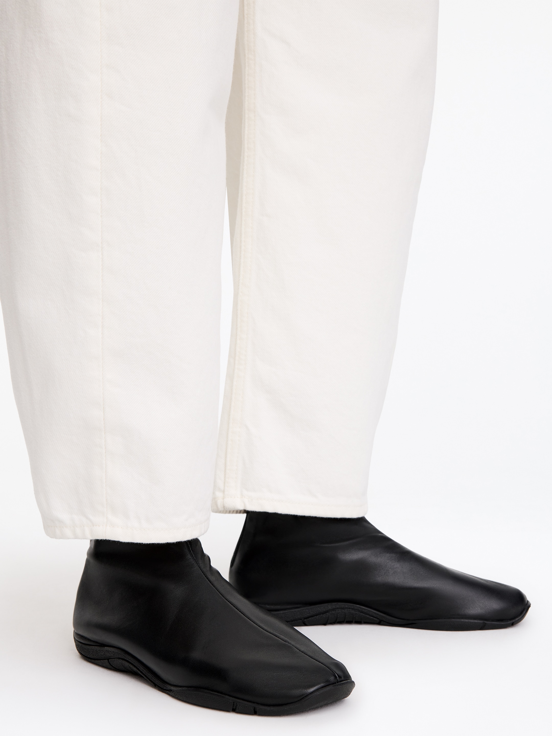 Sporty Leather Sock Boots - Black - women - StillMedia/Lookbook - 5
