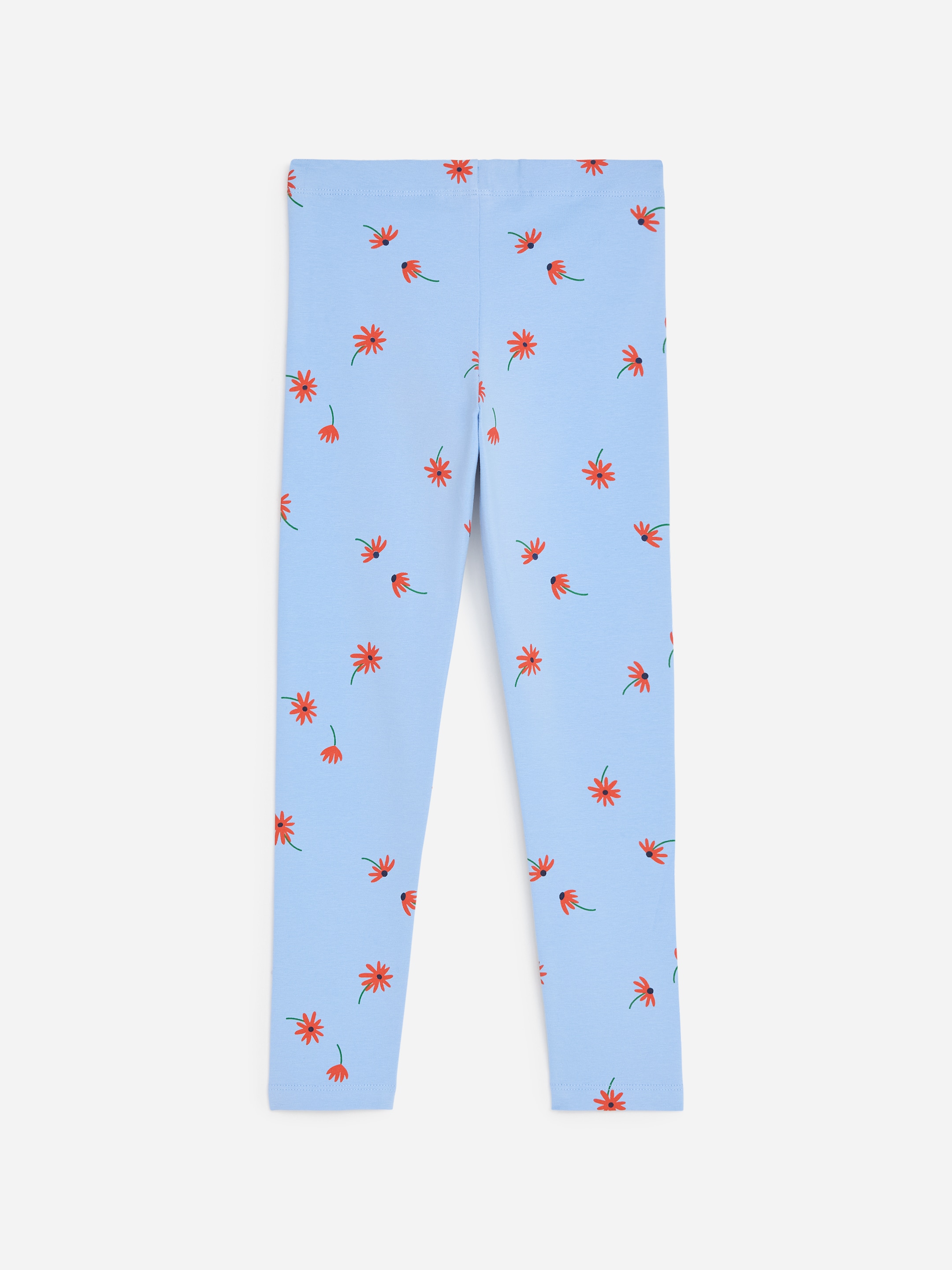Printed Jersey Leggings - Light Blue/Daisy Flowers - children - StillMedia/DescriptiveStillLife - 2