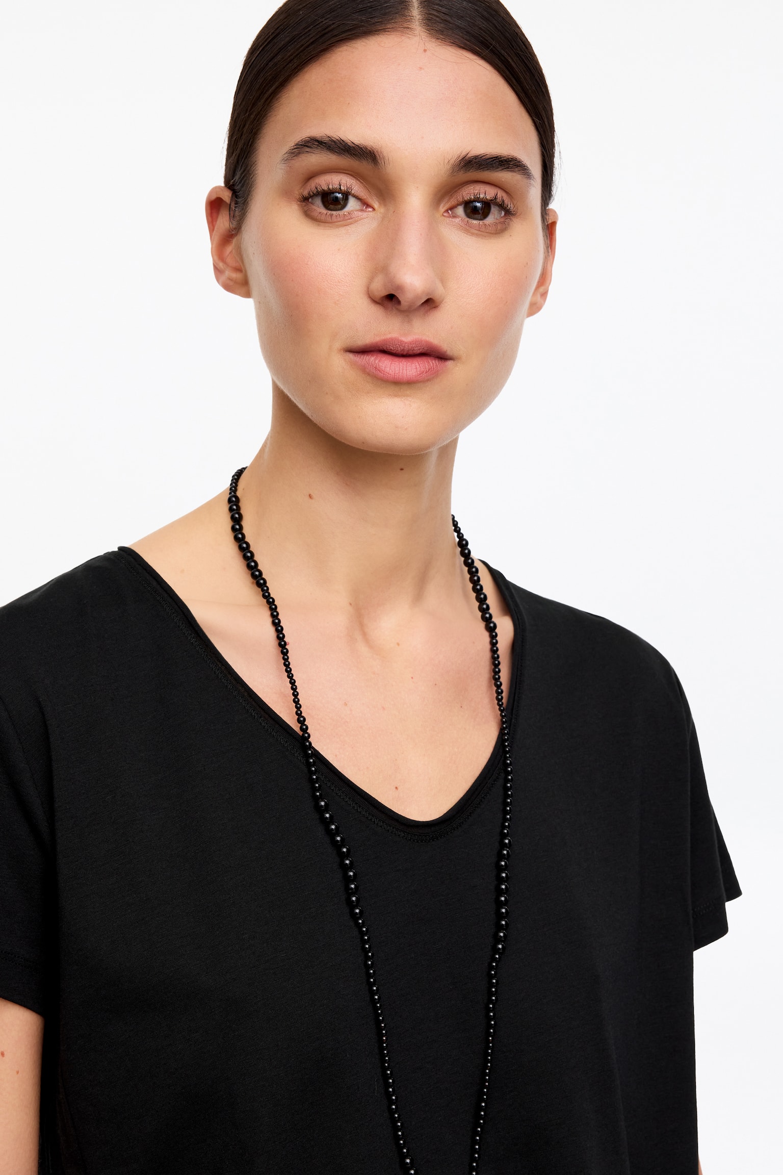 Camiseta de cuello redondo - Negro/Topo/Blanco - 3